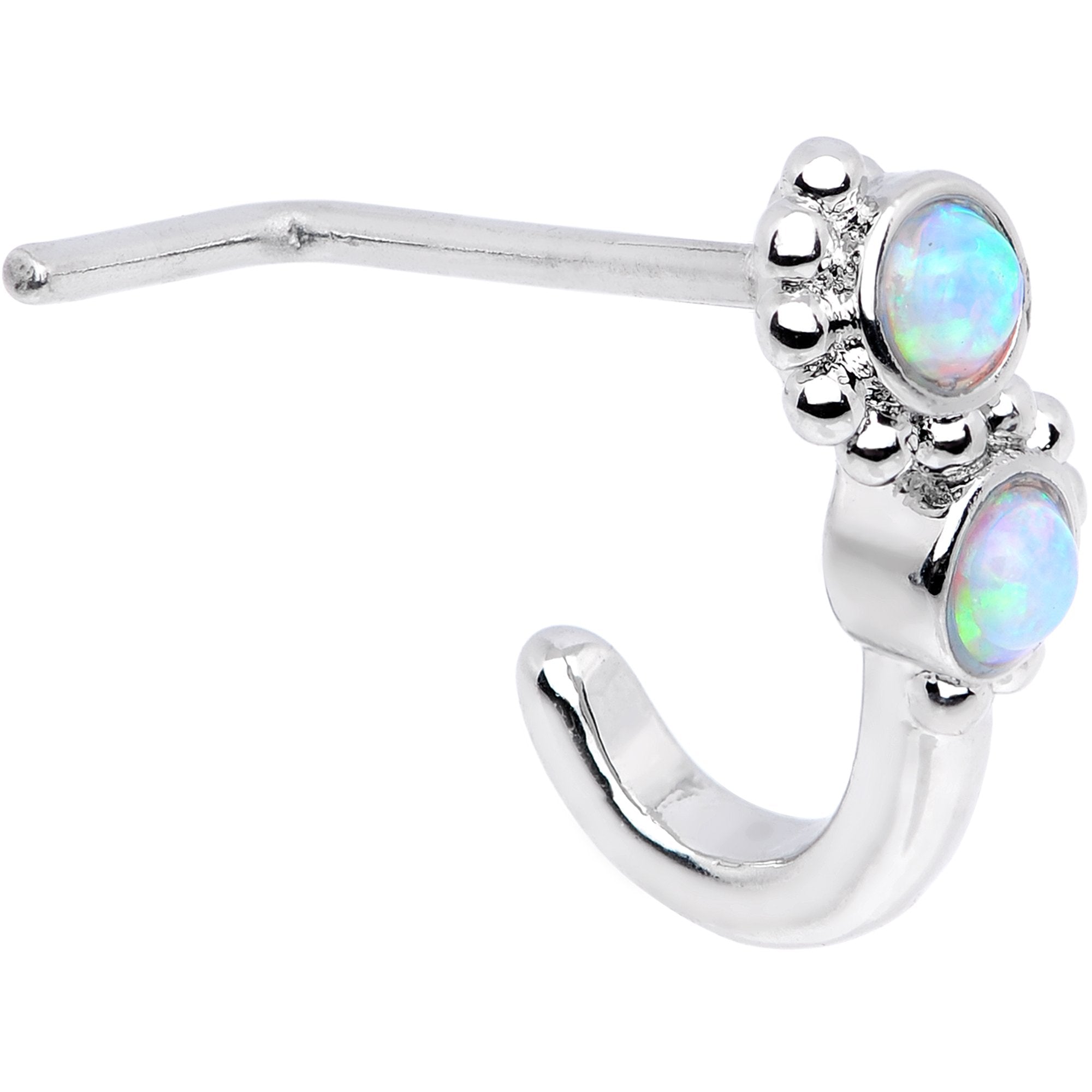 Pink Opal Nose Ring Fire Opal Nose Stud Nose Piercing
