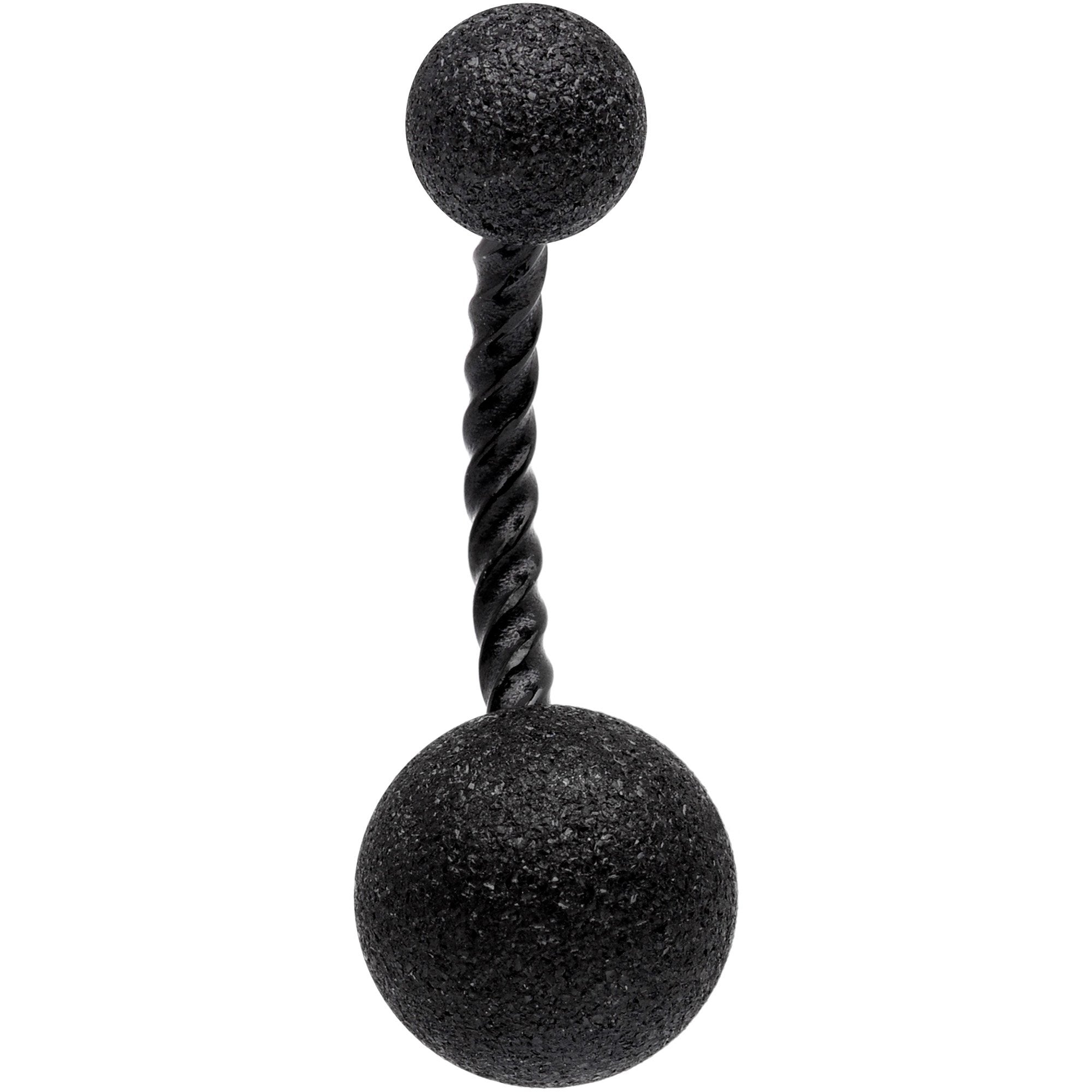 Black Anodized Tastefully Twisted Belly Ring