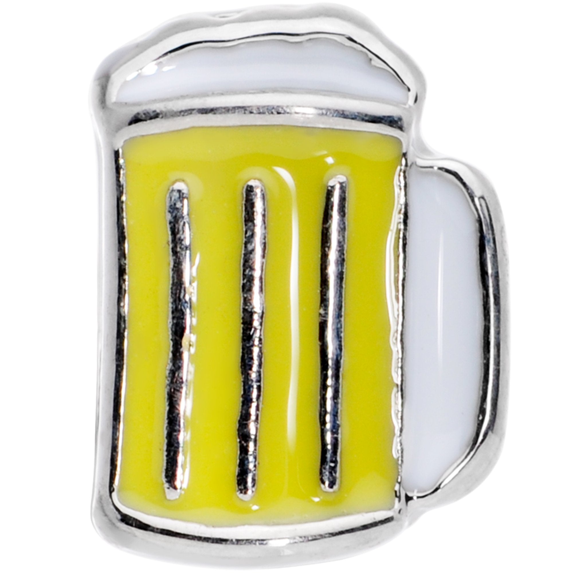 St Patricks Day Frosty Mug of Beer Barbell Tongue Ring