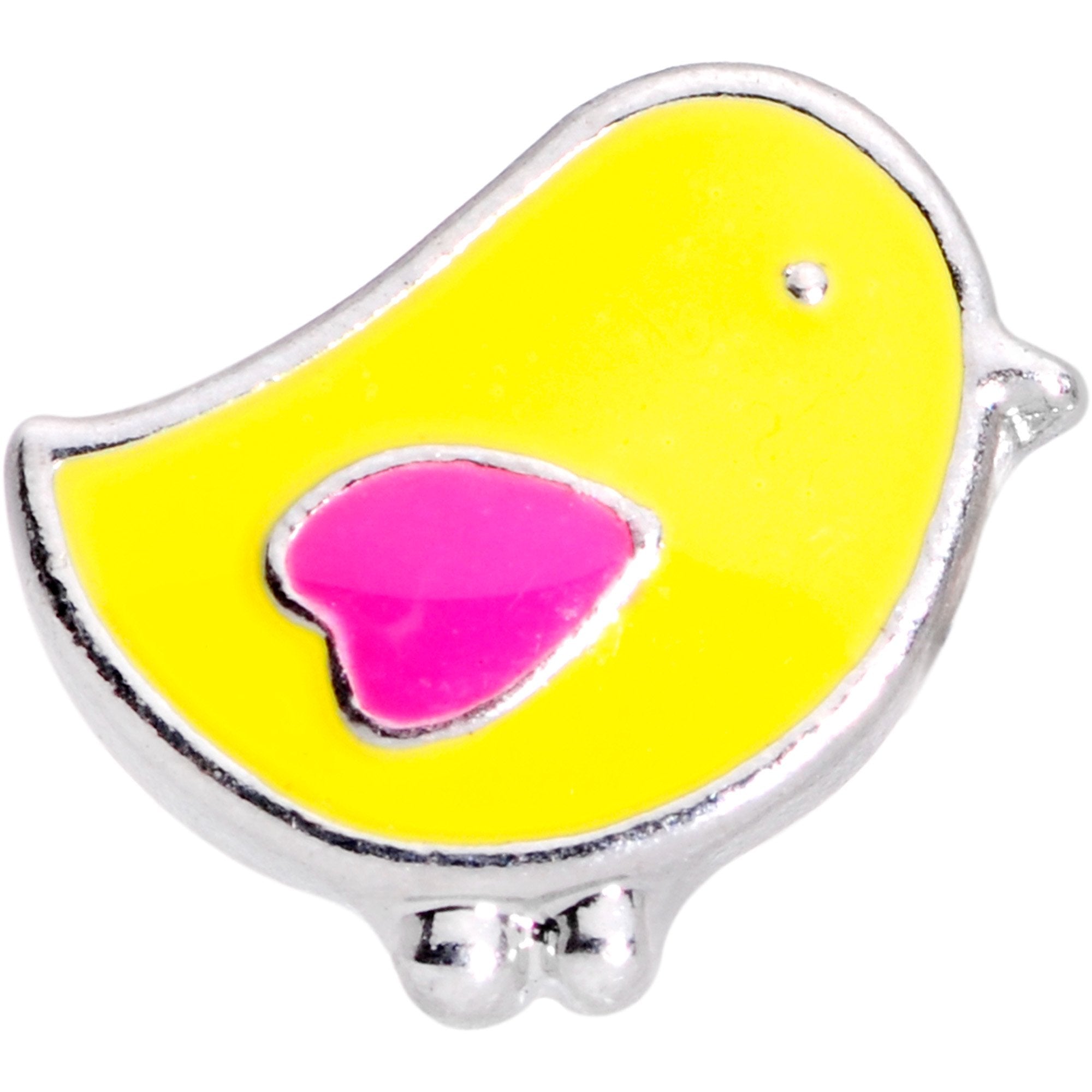 16 Gauge 1/4 Yellow Easter Chick Cartilage Tragus Earring