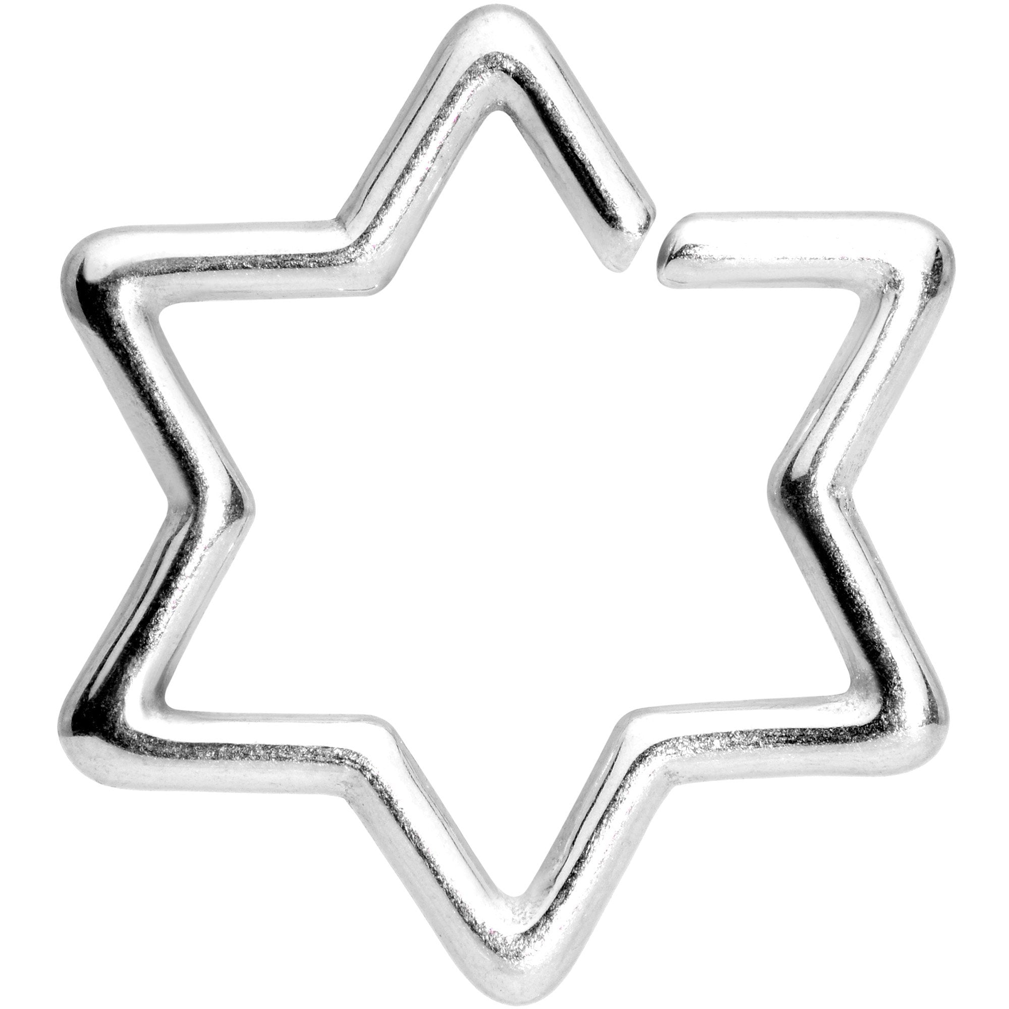 16 Gauge 5/16 Hexagram Star of David Closure Ring