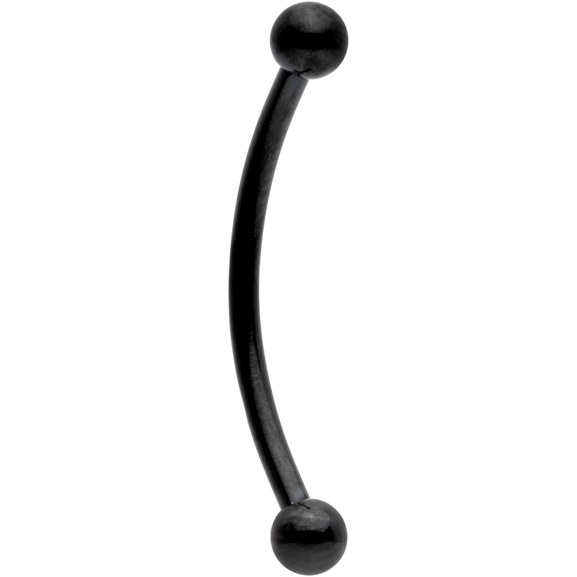 16 Gauge 5/8 Black Curved Barbell