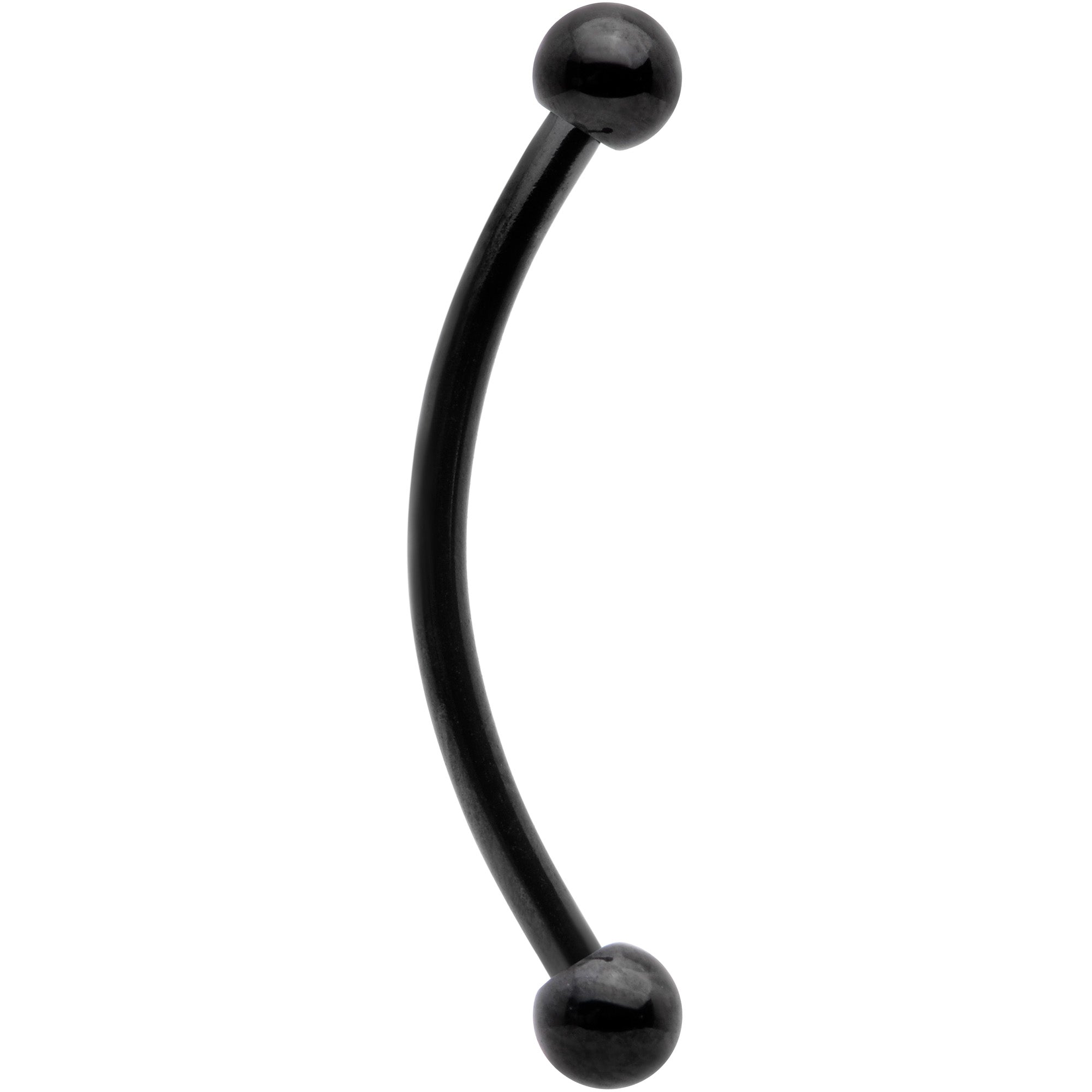 16 Gauge 5/8 Black Curved Barbell