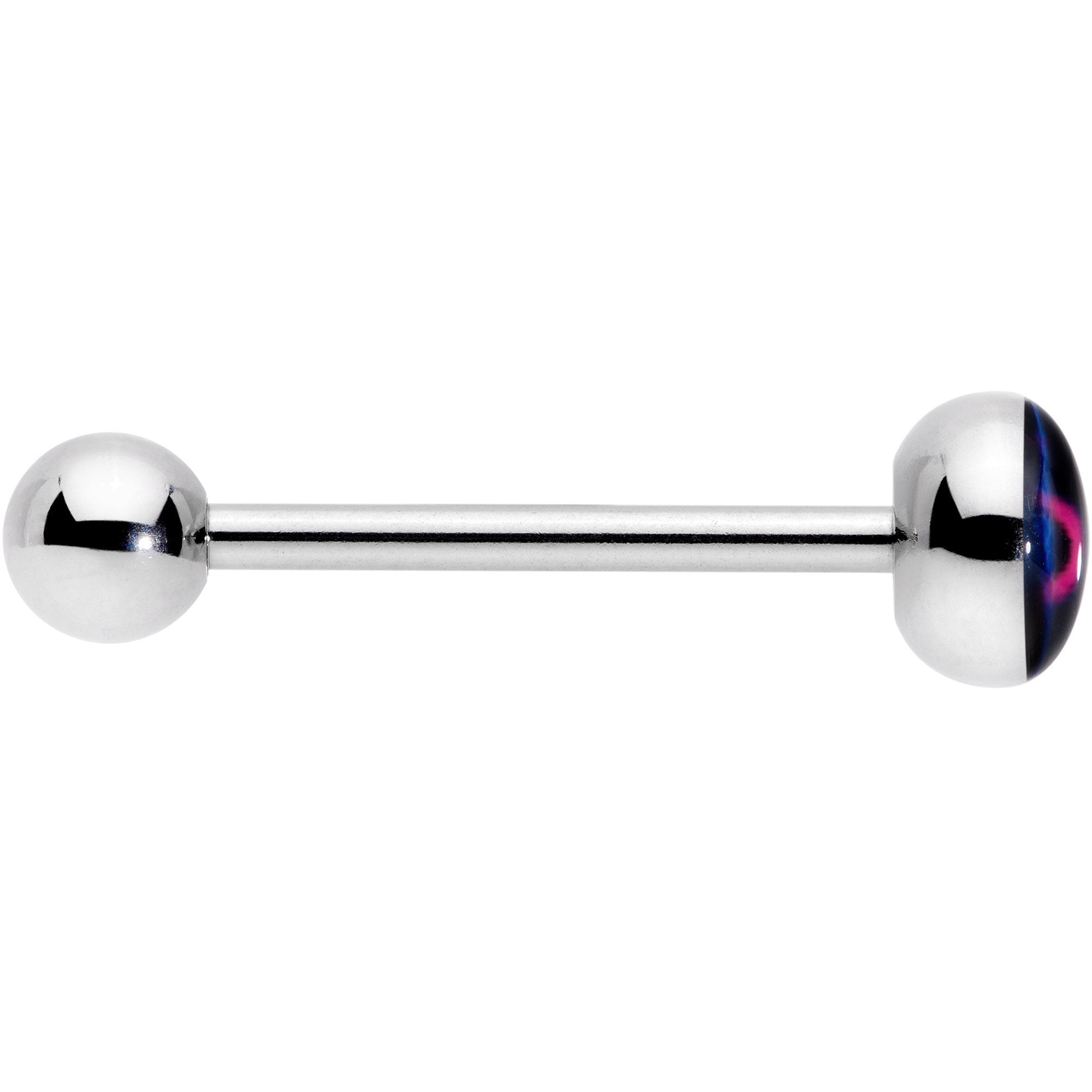 Bisexual Pride Flag Barbell Tongue Ring