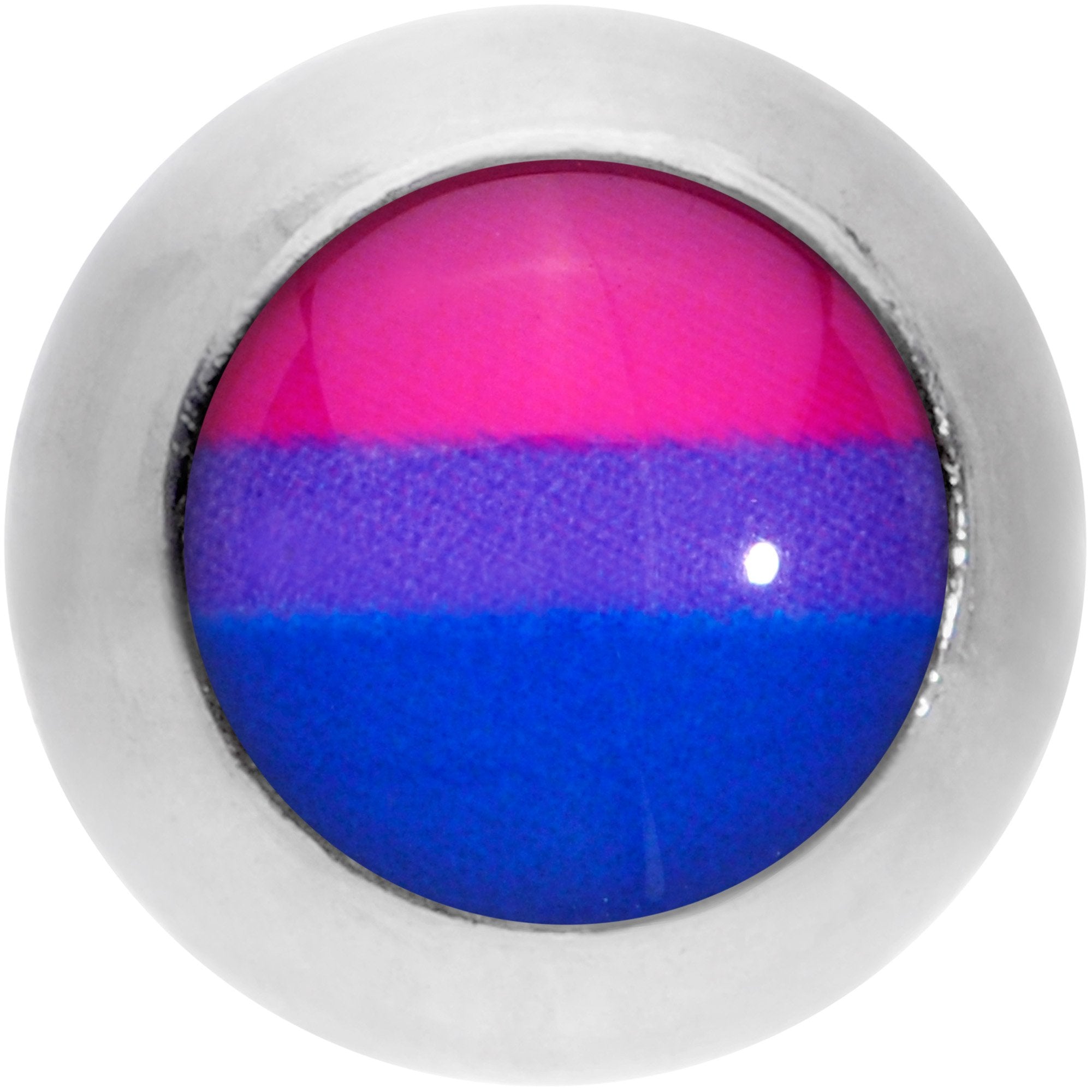 16 Gauge 1/4 Pink Purple Blue Bisexual Pride Flag Cartilage Tragus