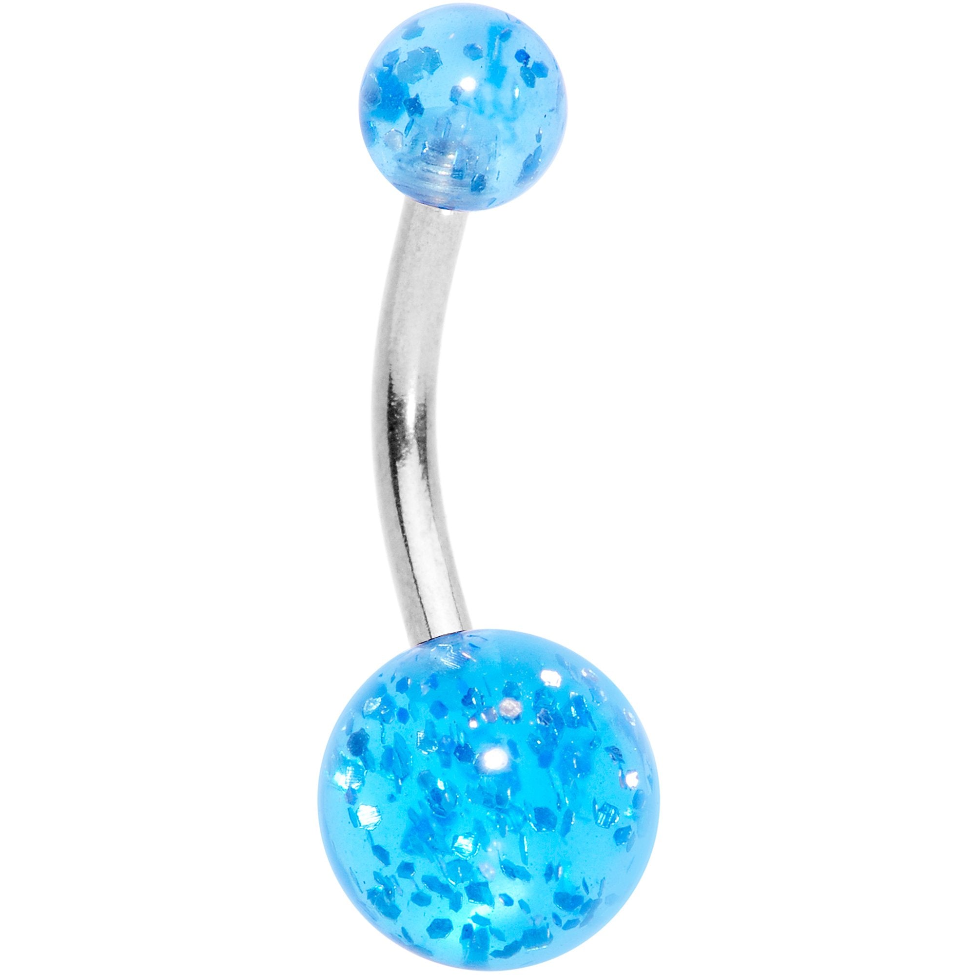 Aurora Gem Variety Bulldog Belly Ring Set of 4