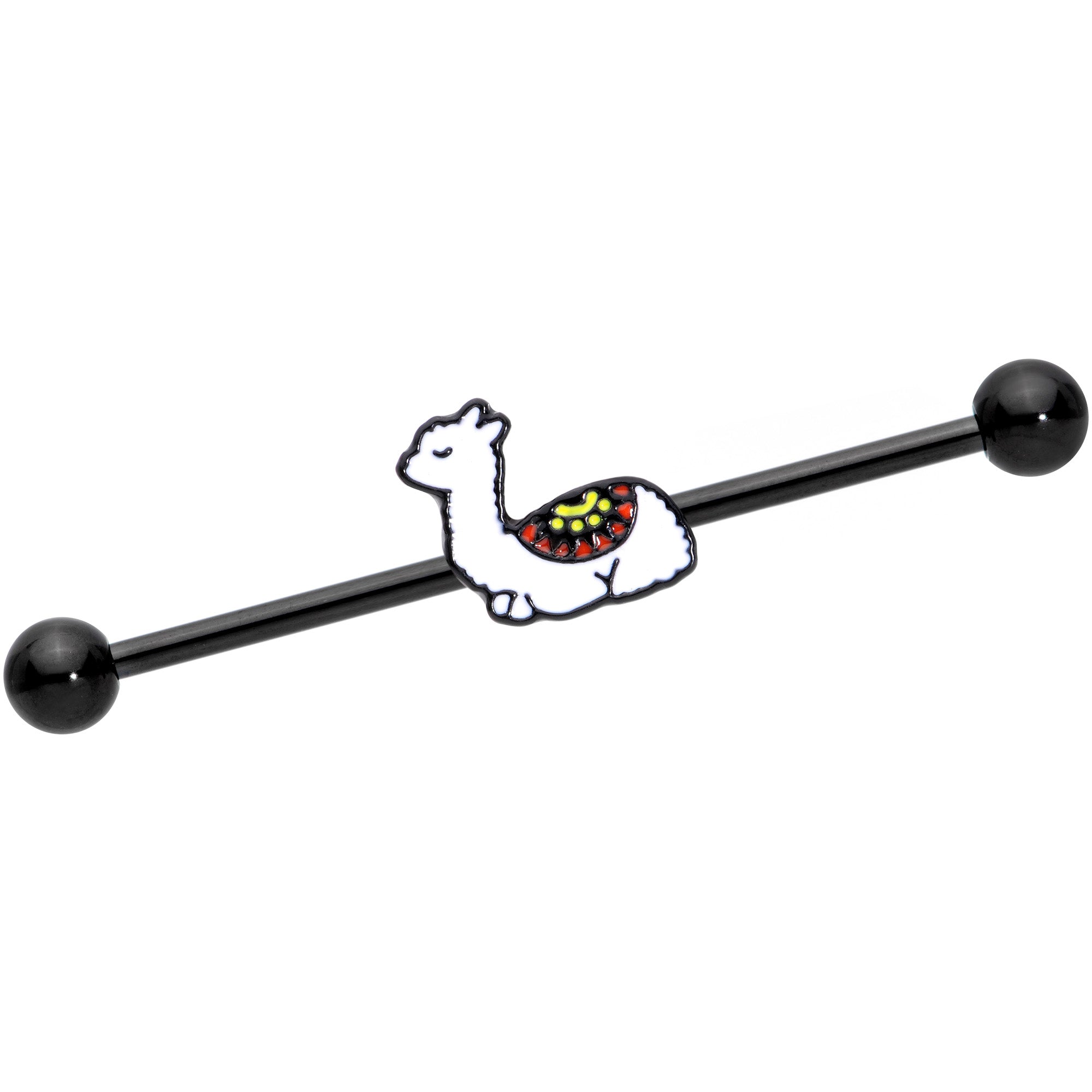 14 Gauge Sleepy Llama Industrial Barbell 38mm