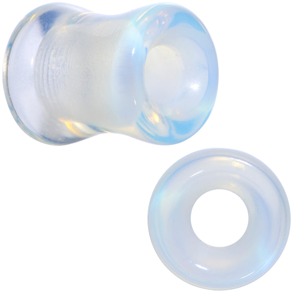 Translucent White Glass Tunnel Plug Set – BodyCandy