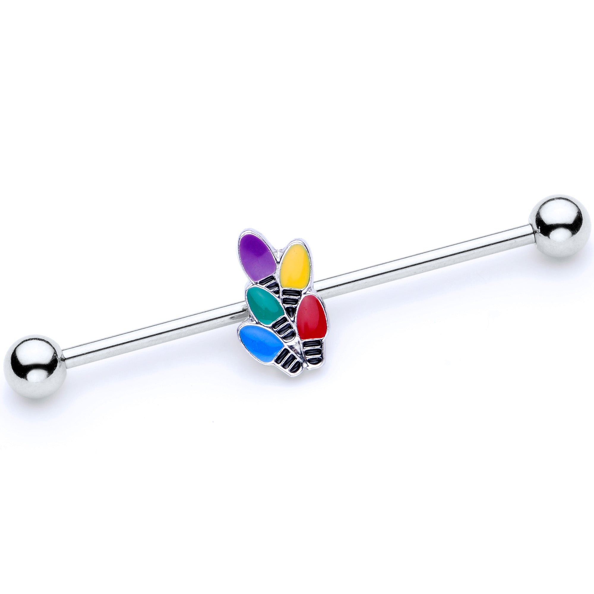 14 Gauge Christmas Lights Industrial Barbell 38mm