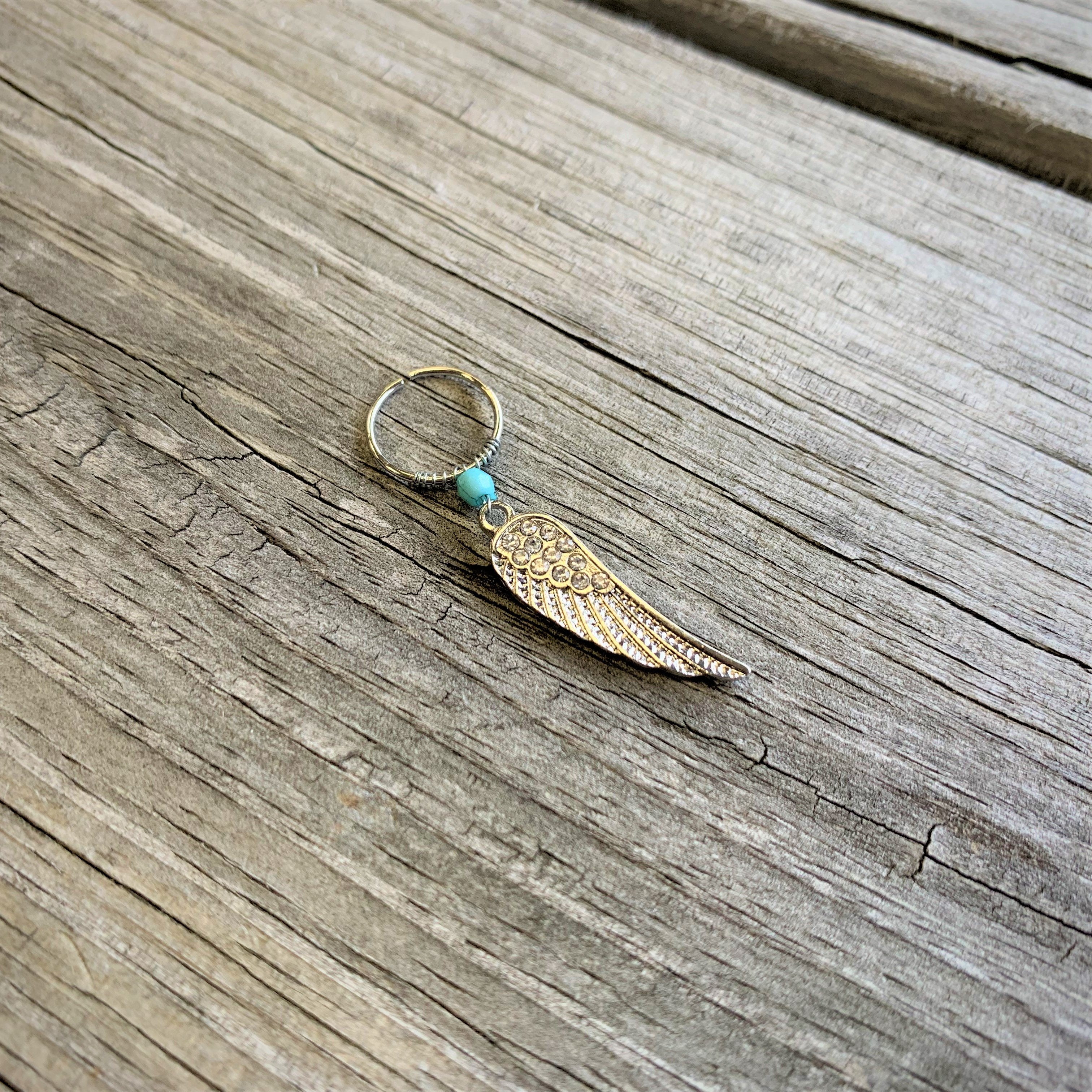 feather circular ring