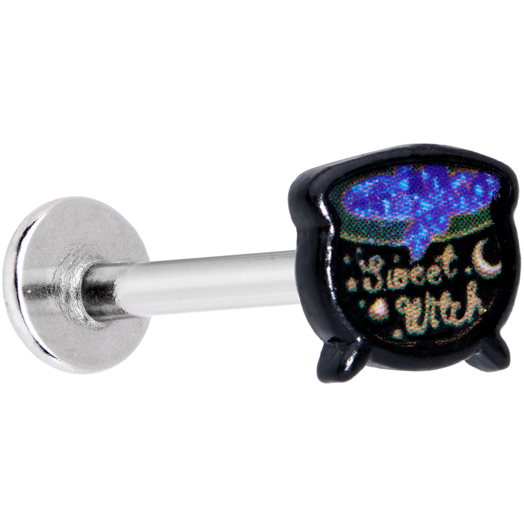 16 Gauge 5/16 Sweet Witch Cauldron Halloween Labret Monroe Tragus