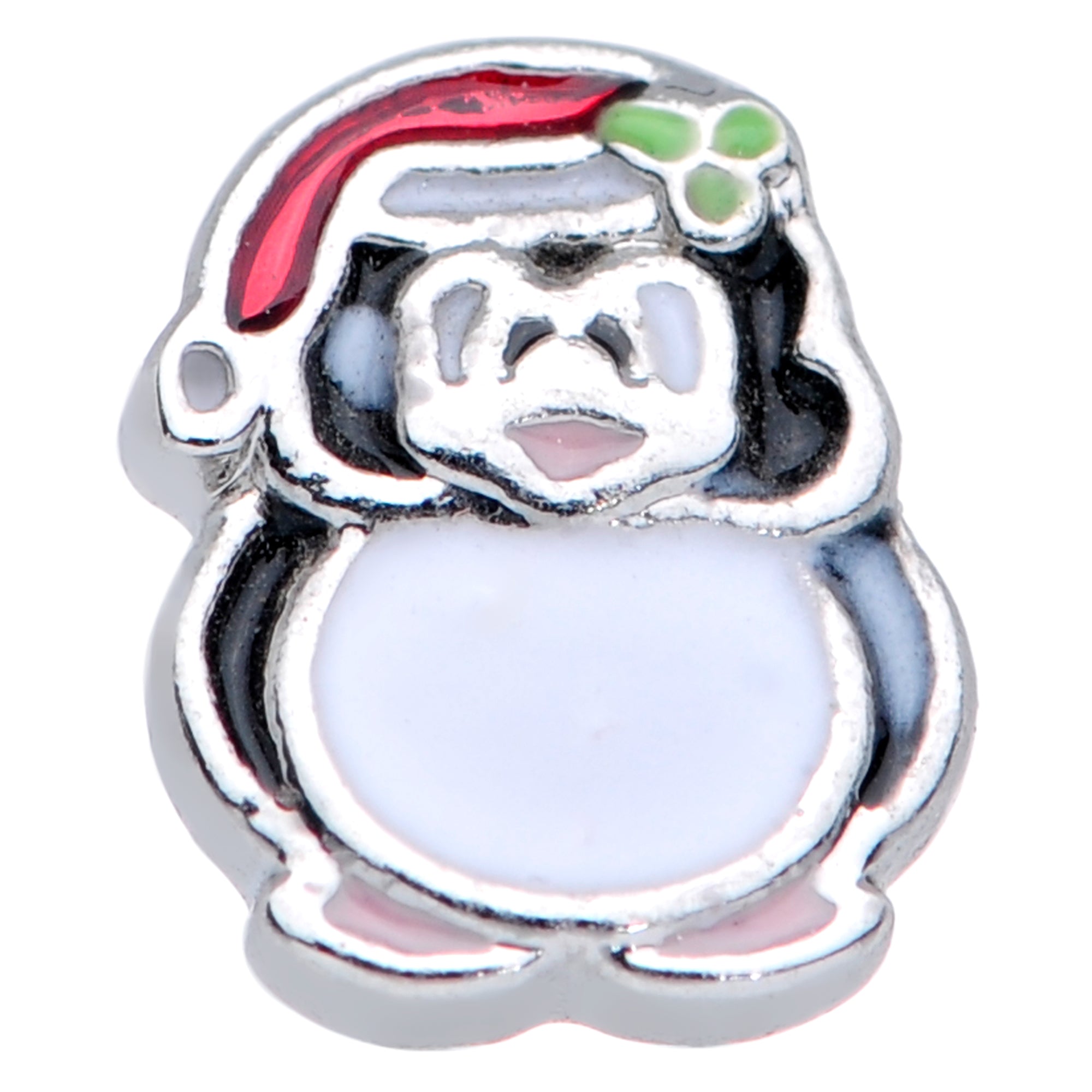 20 Gauge 1/4 Black White Red Santa Penguin Christmas Nose Bone