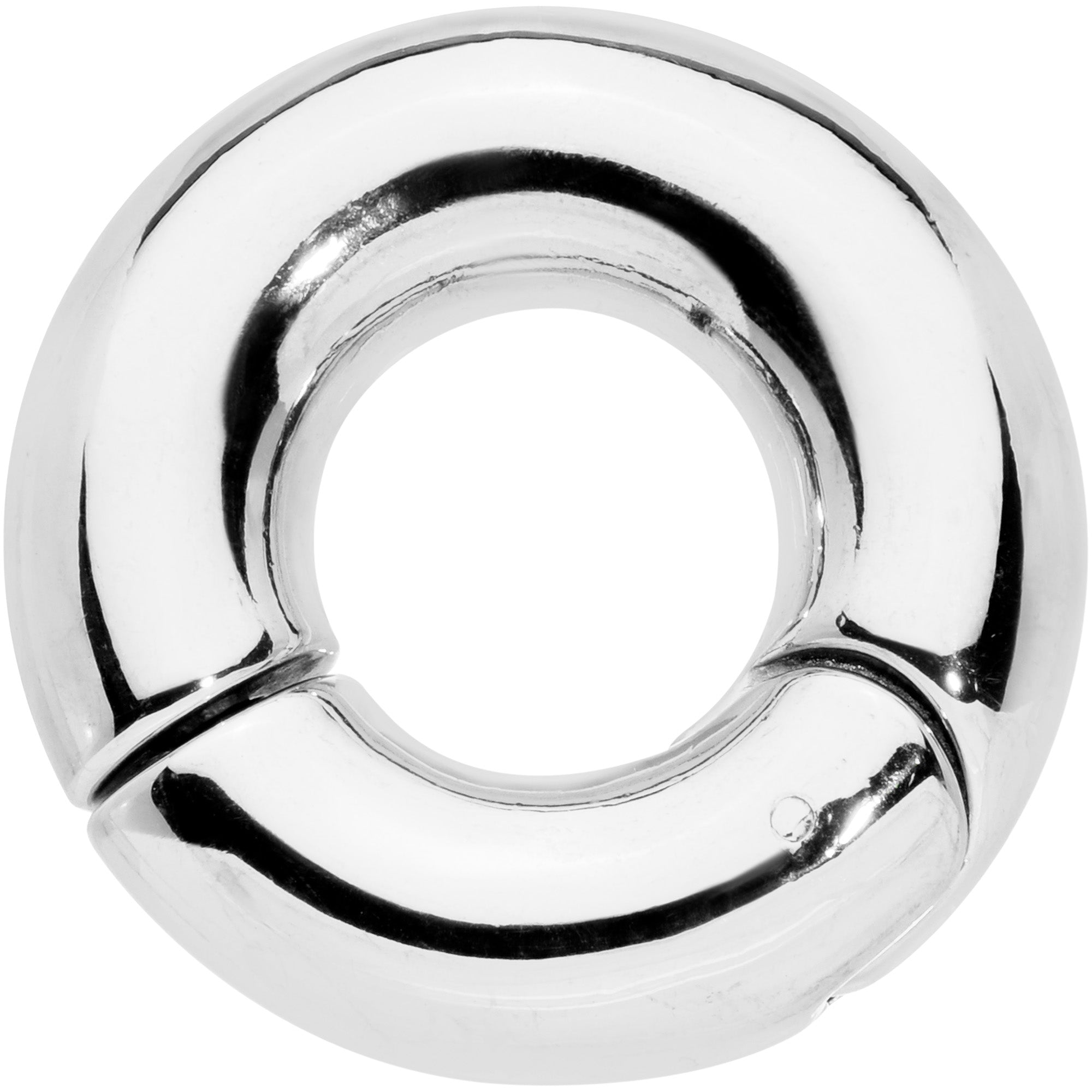 0 Gauge 1/2 Stainless Steel Hinged Segment Ring