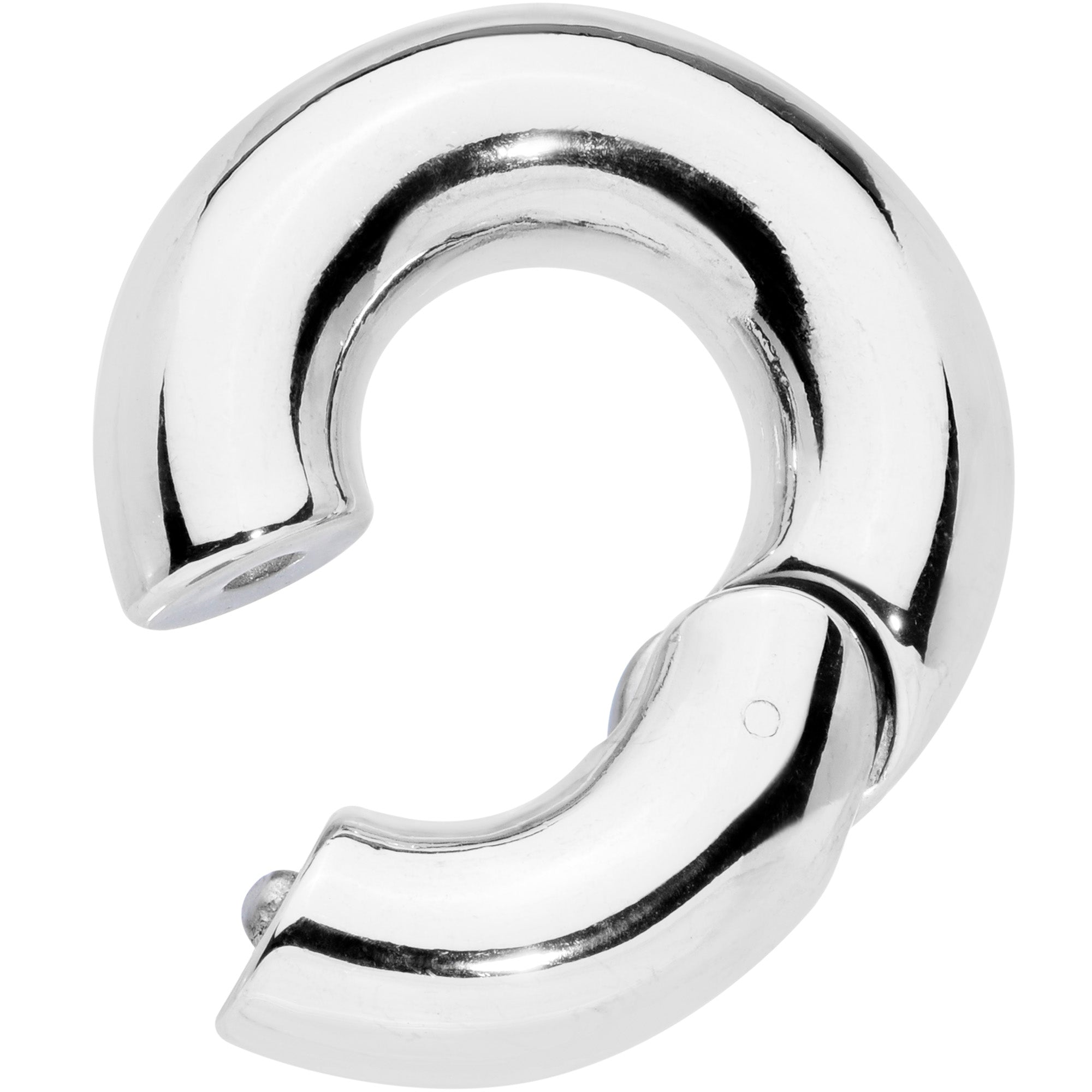 0 Gauge 1/2 Stainless Steel Hinged Segment Ring