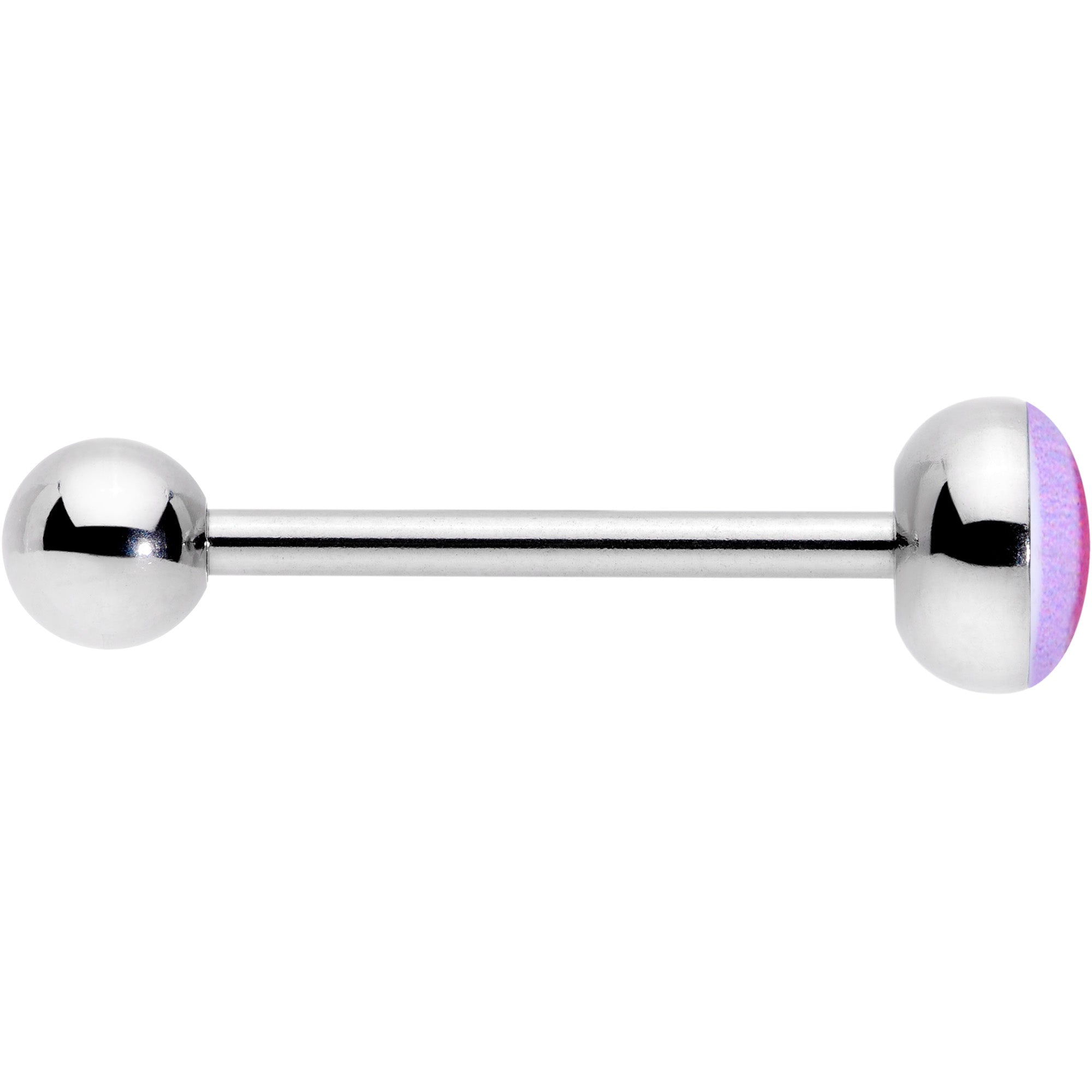 Lesbian Pride Flag Barbell Tongue Ring