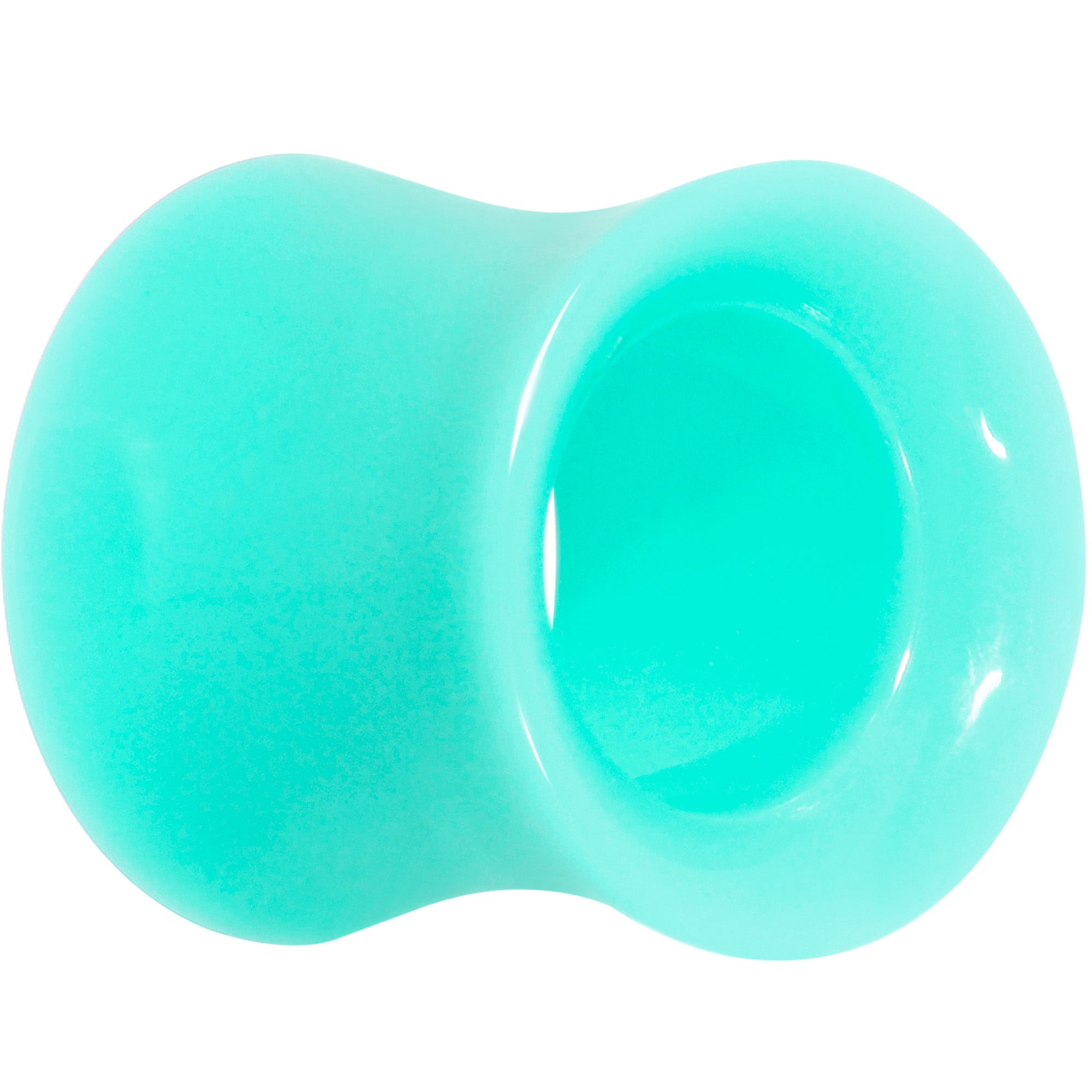 Aqua Acrylic UV Saddle Tunnel Plug Set 12mm to 26mm