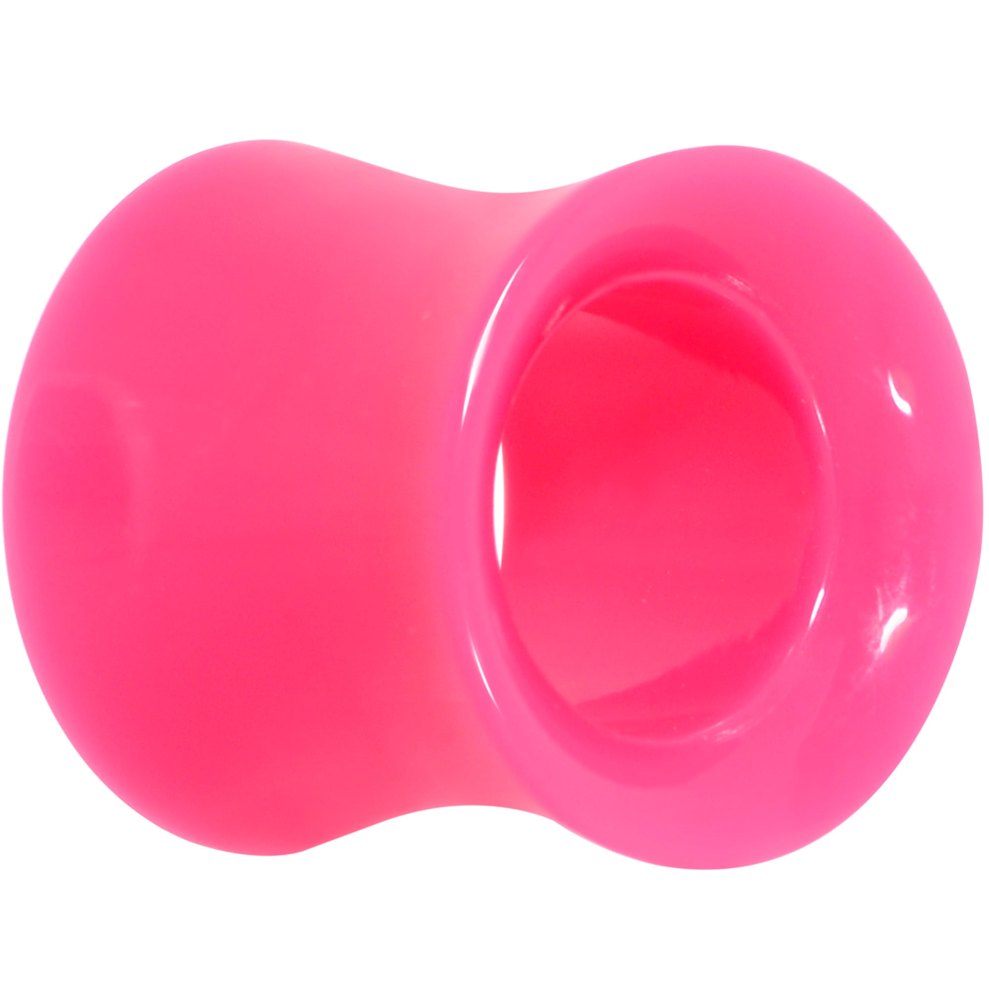 Pink Acrylic UV Saddle Tunnel Plug Set 12mm to 26mm