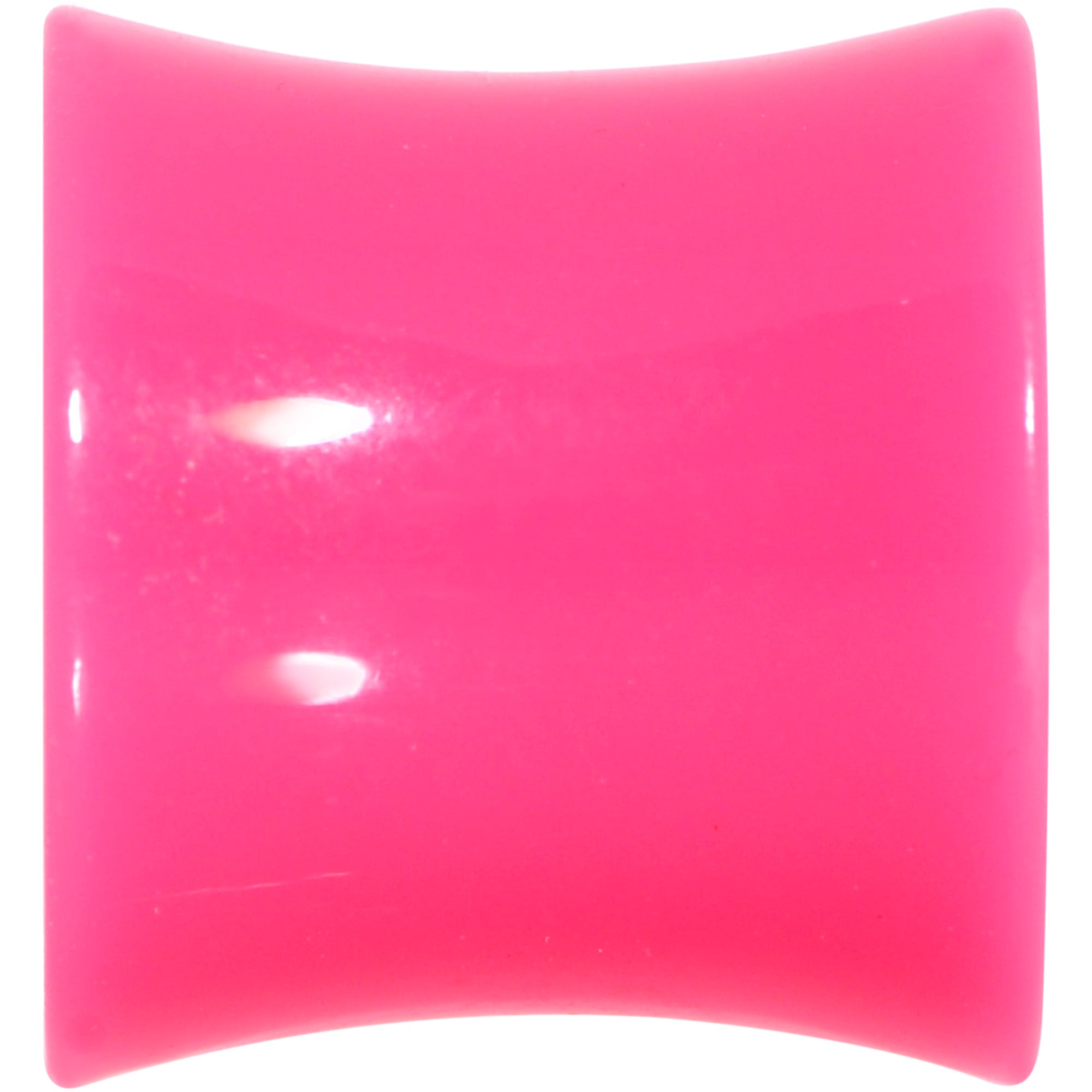 Pink Acrylic UV Saddle Tunnel Plug Set 12mm to 26mm