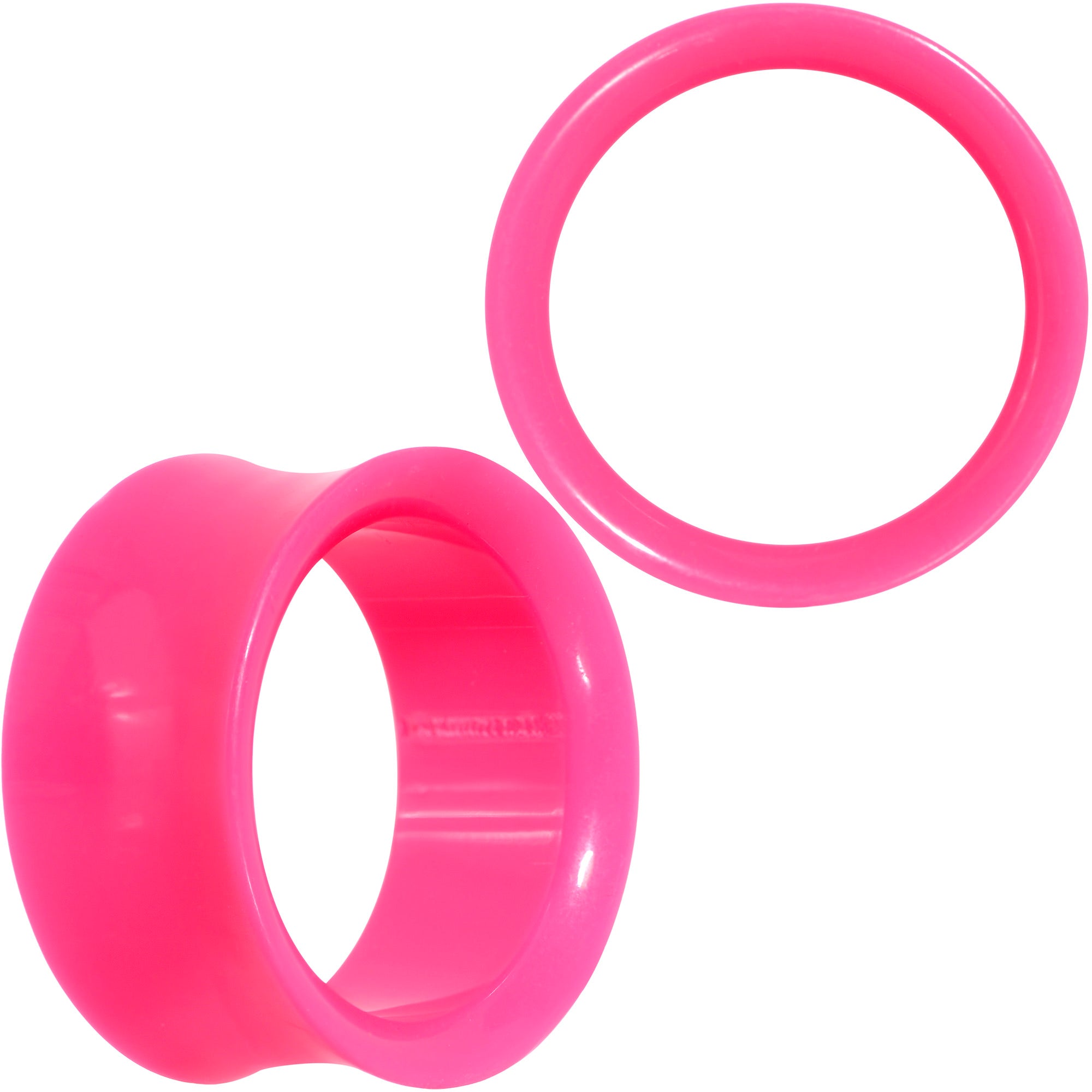 Pink Acrylic UV Saddle Tunnel Plug Set 12mm to 26mm