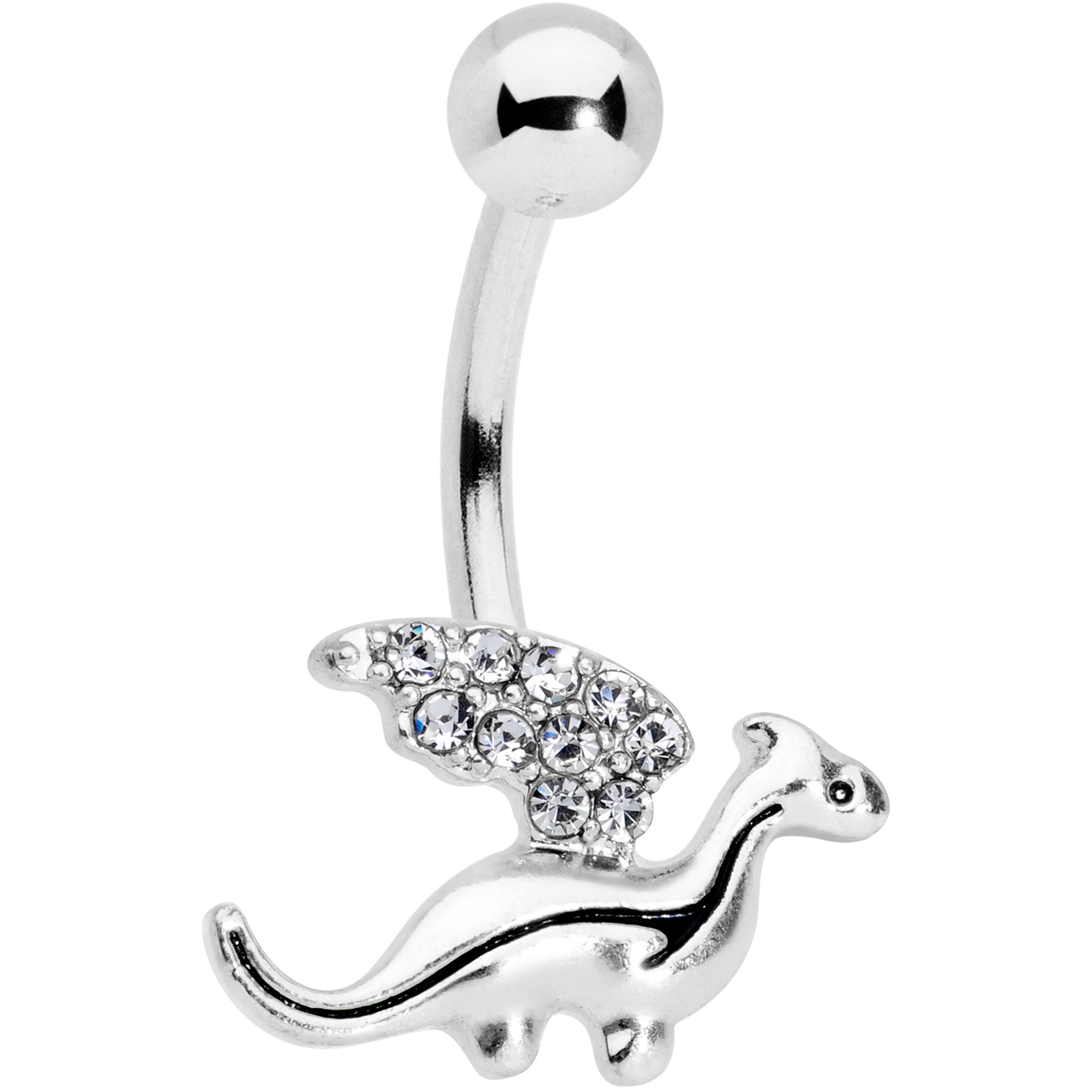 Clear Gem Darling Dragon Belly Ring