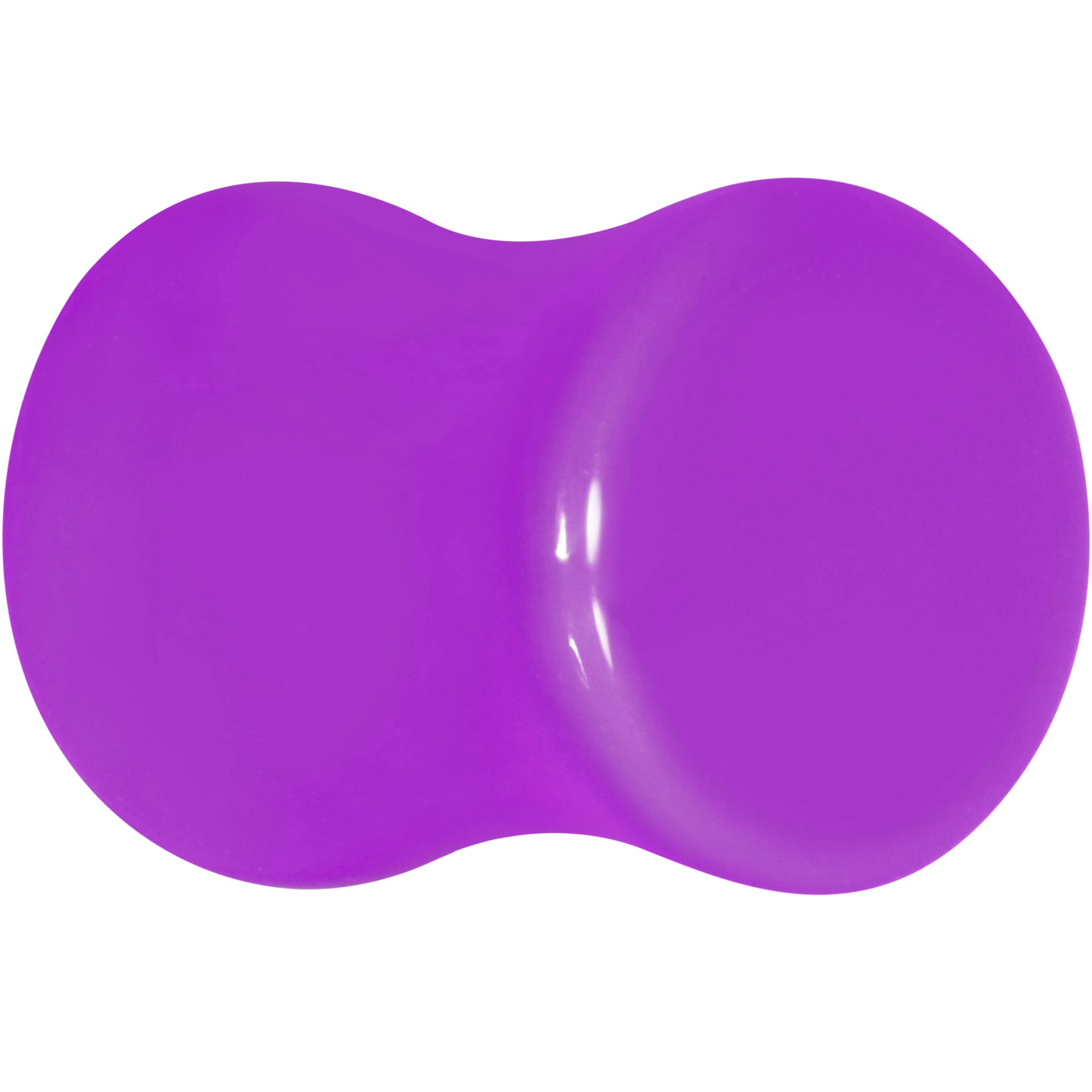 Purple Acrylic Saddle Plug Set 8 Gauge to 00 Gauge