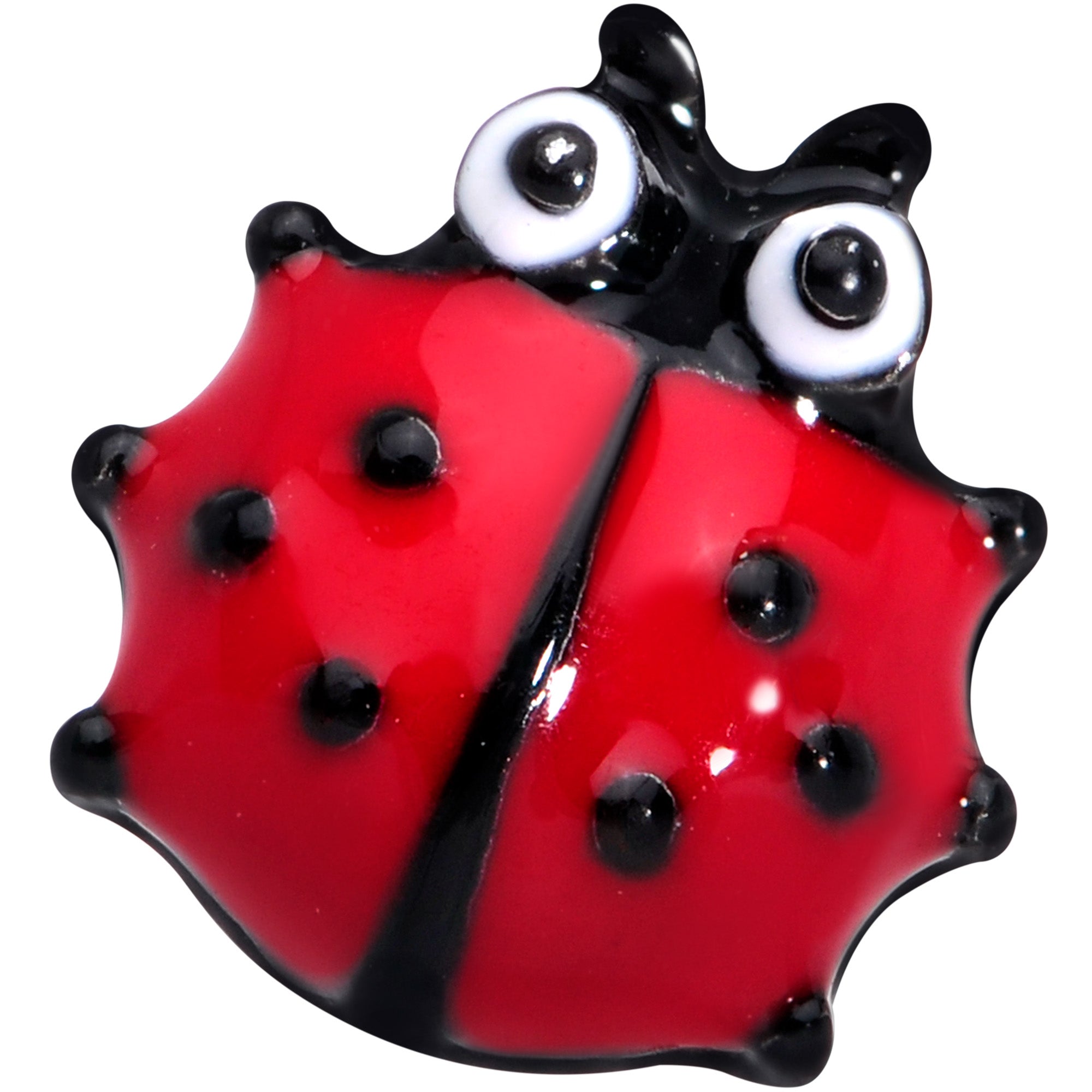 16 Gauge 5/16 Red Black Insect Ladybug Labret Monroe Tragus