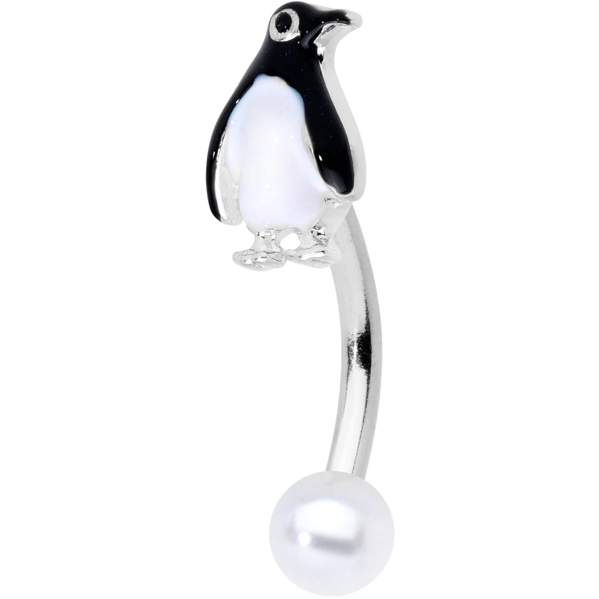 Winter Penguin Christmas Belly Ring Set of 3