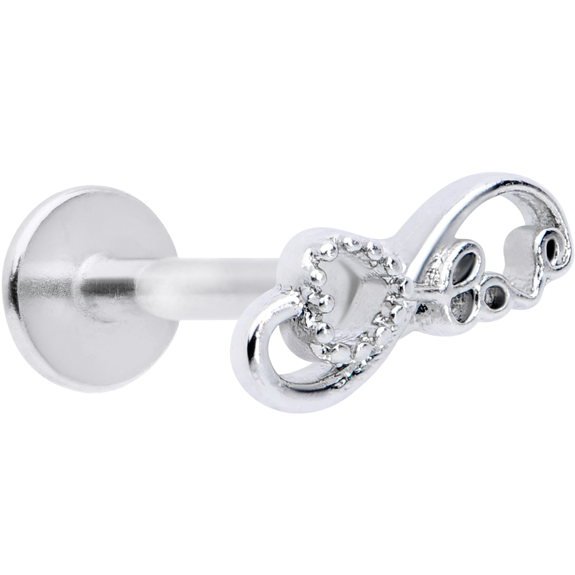 16 Gauge 5/16 Infinity Heart Valentines Day Labret Monroe Tragus