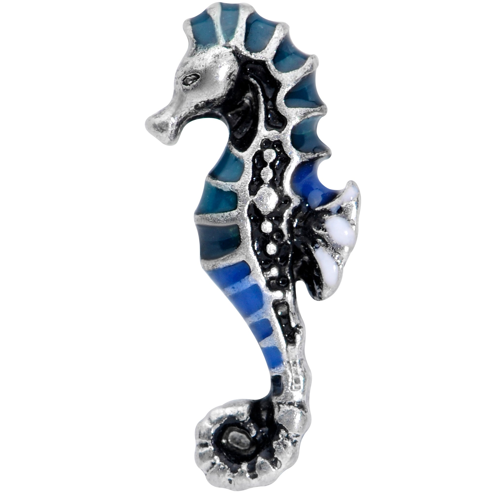 16 Gauge 1/4 Nautical Seahorse Cartilage Tragus Earring