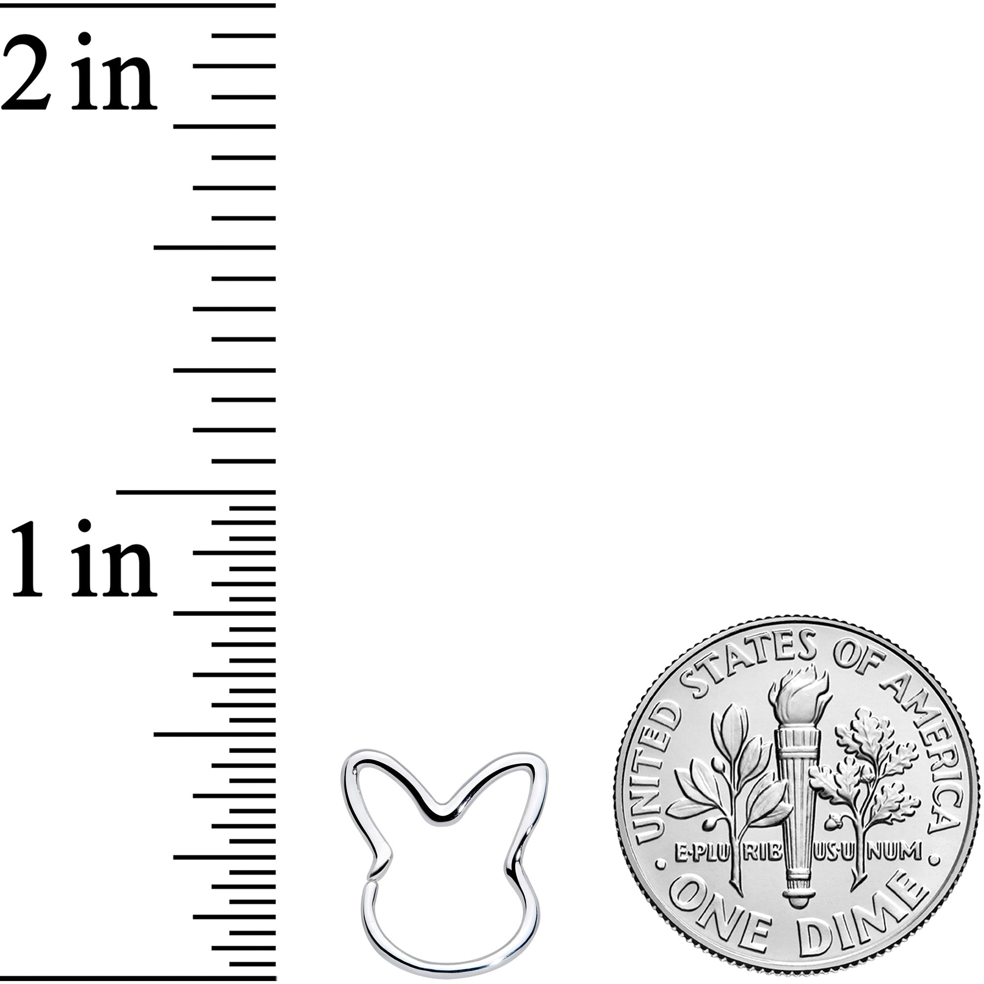 18 Gauge 5/16 Easter Bunny Rabbit Closure Ring