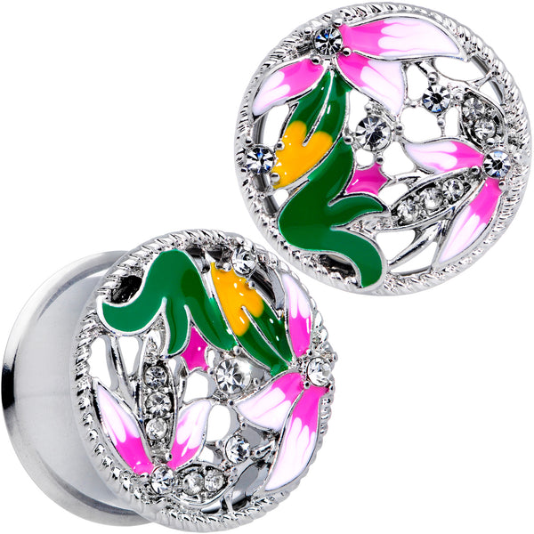 Clear Gem Exotic Garden Flower Double Flare Plug Set – BodyCandy