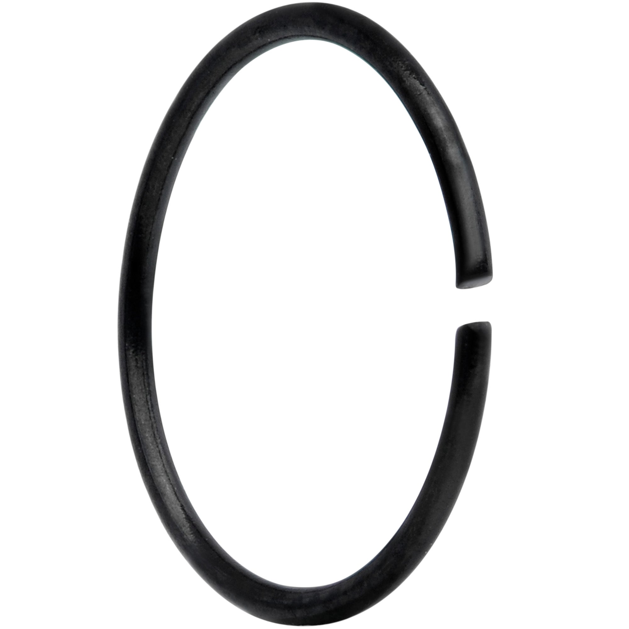 22 Gauge 5/16 Black Anodized Seamless Circular Ring Set of 12