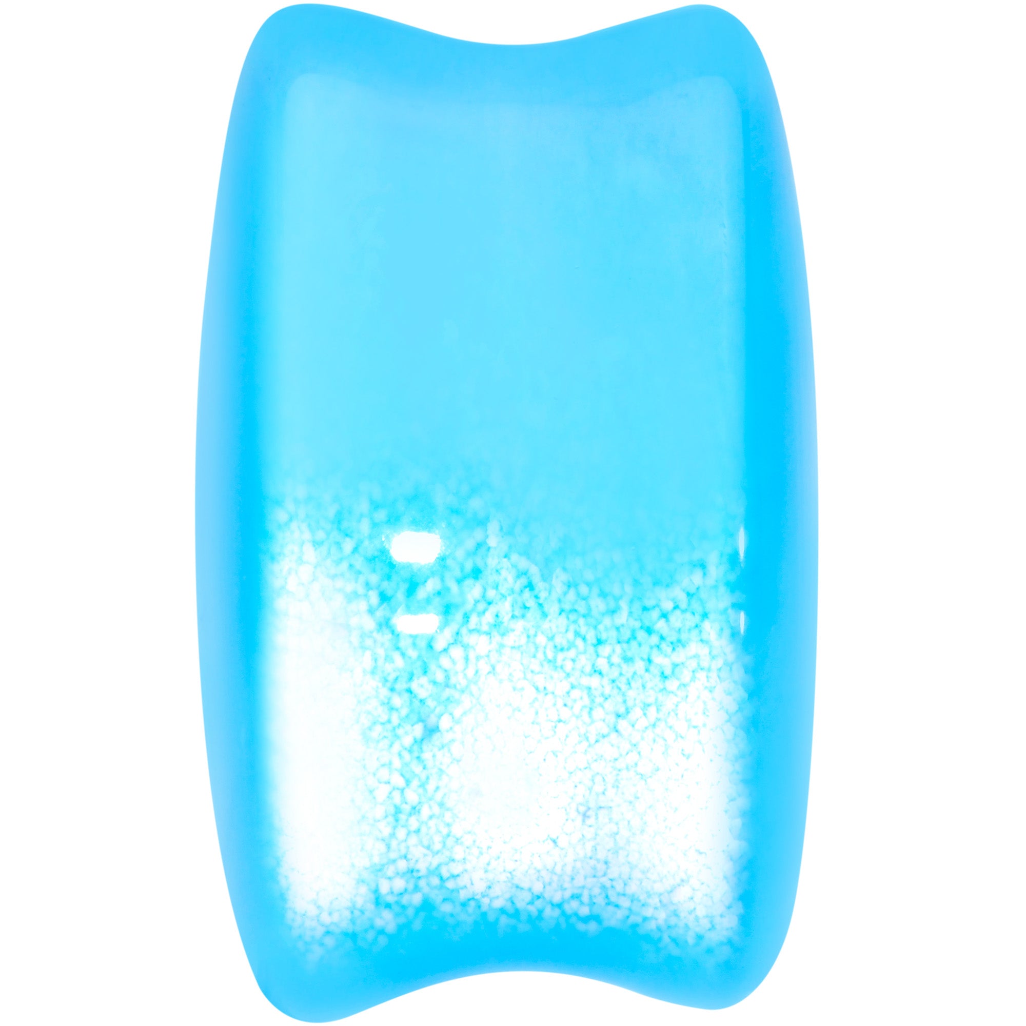 Light Blue Glass Teardrop Plug Set