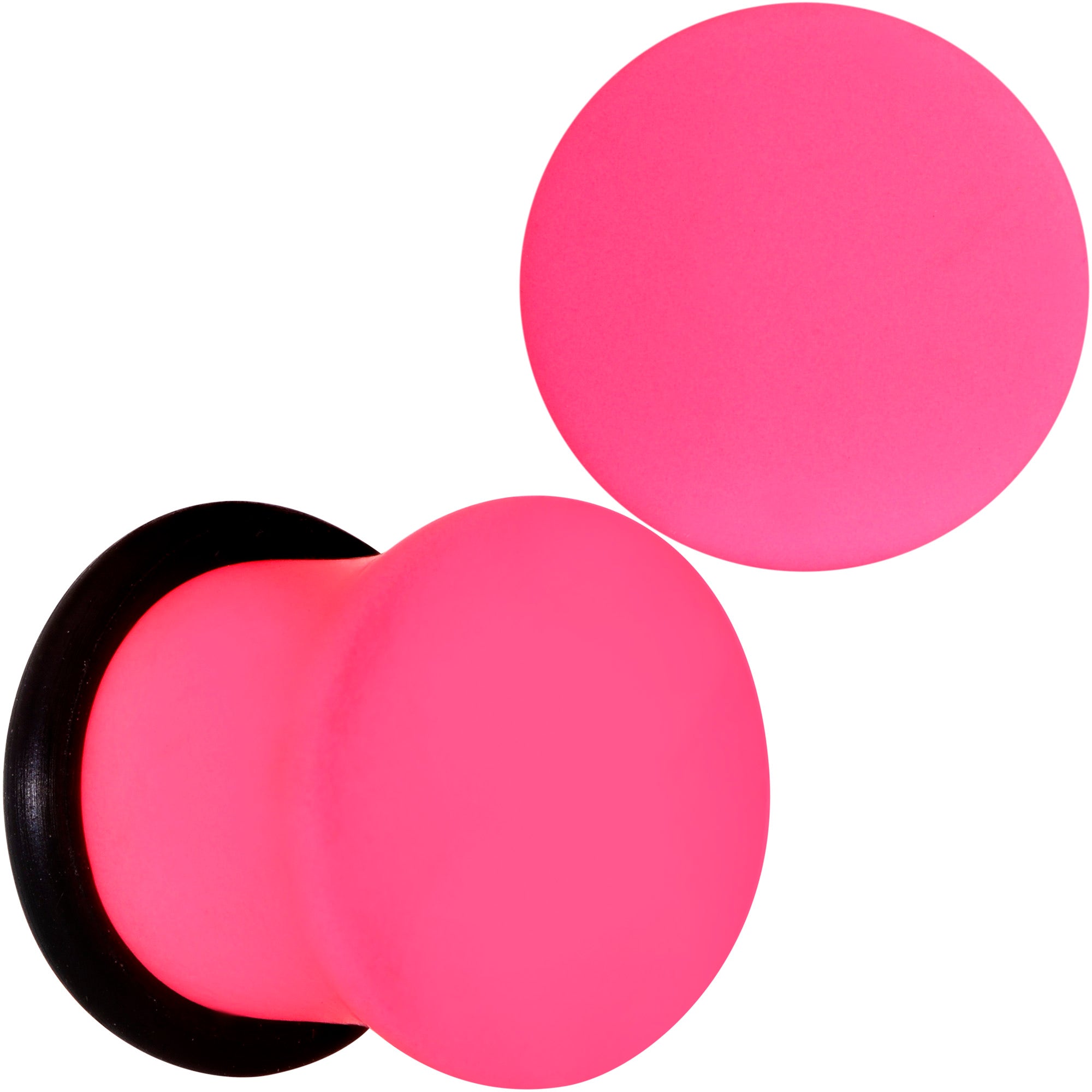 Hot Hot Pink Matte Single Flare Plug Set