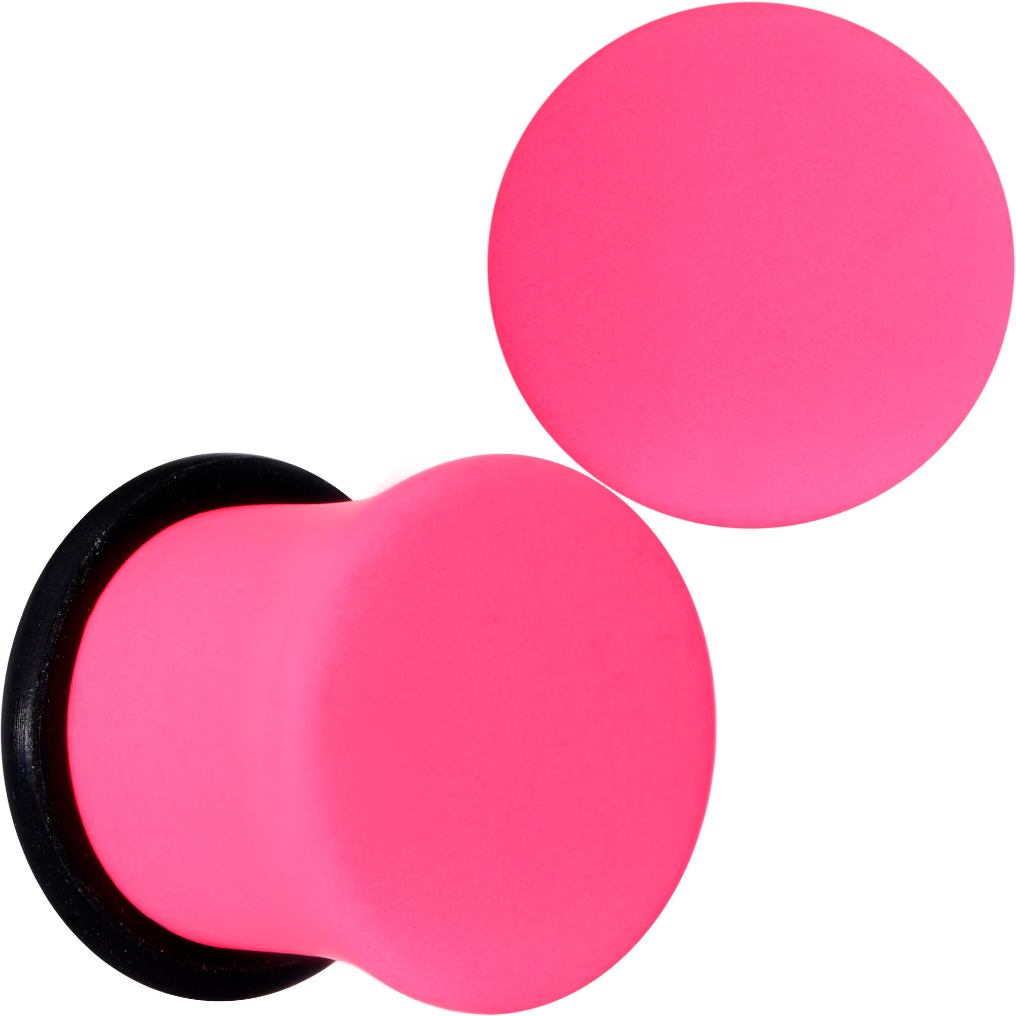 Hot Hot Pink Matte Single Flare Plug Set