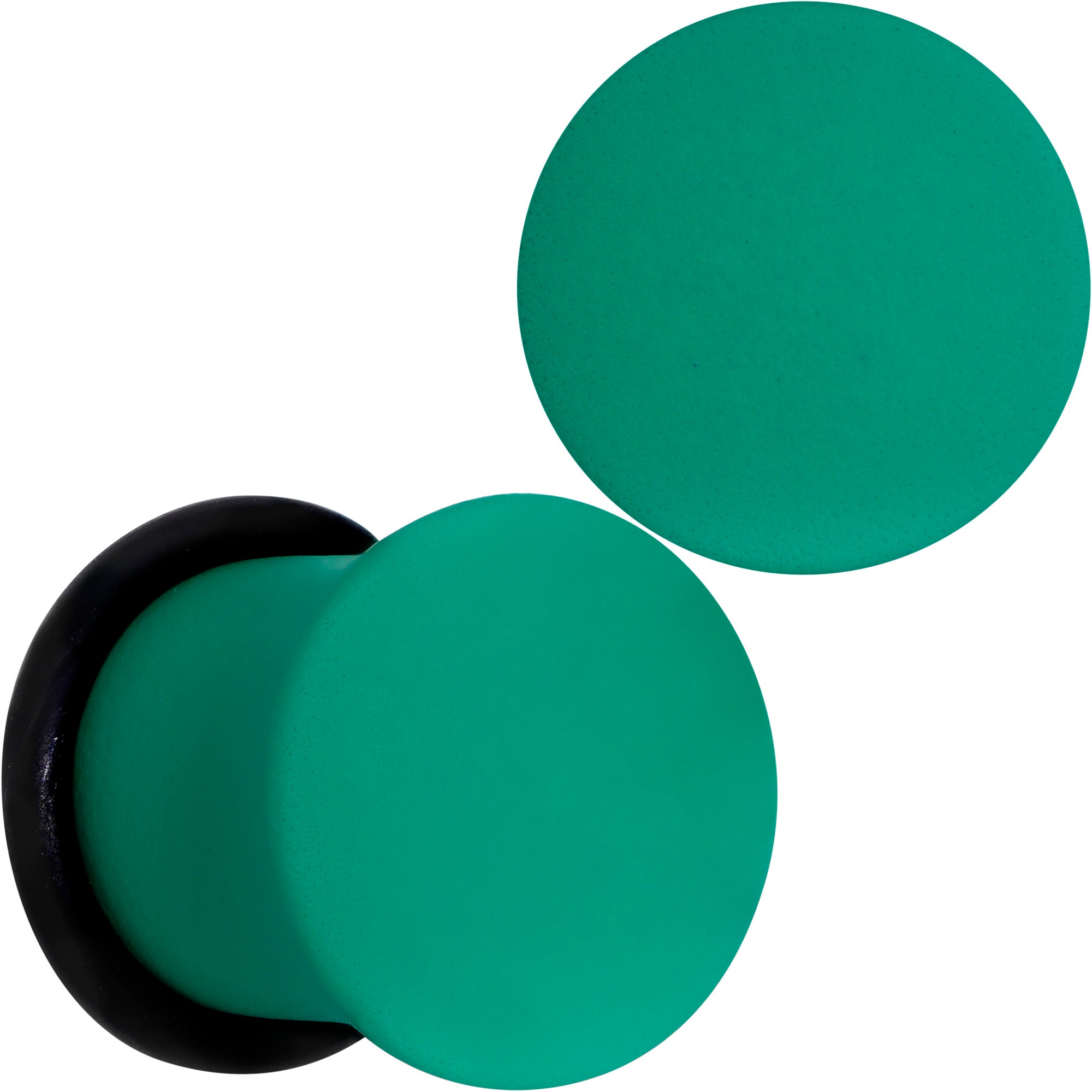 Glorious Green Matte Acrylic Single Flare Plug Set