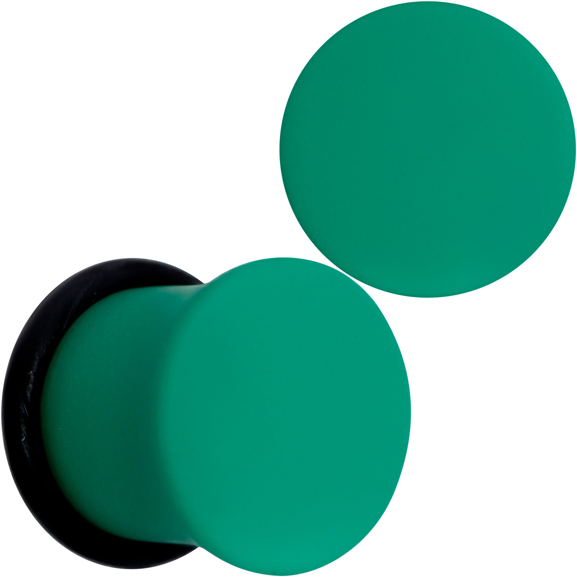 Glorious Green Matte Acrylic Single Flare Plug Set