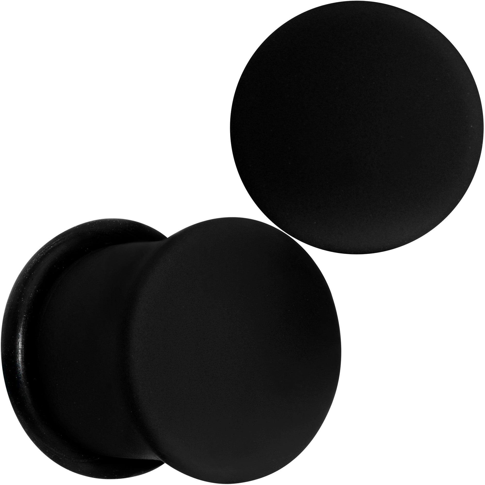 Beauteous Black Matte Acrylic Single Flare Plug Set