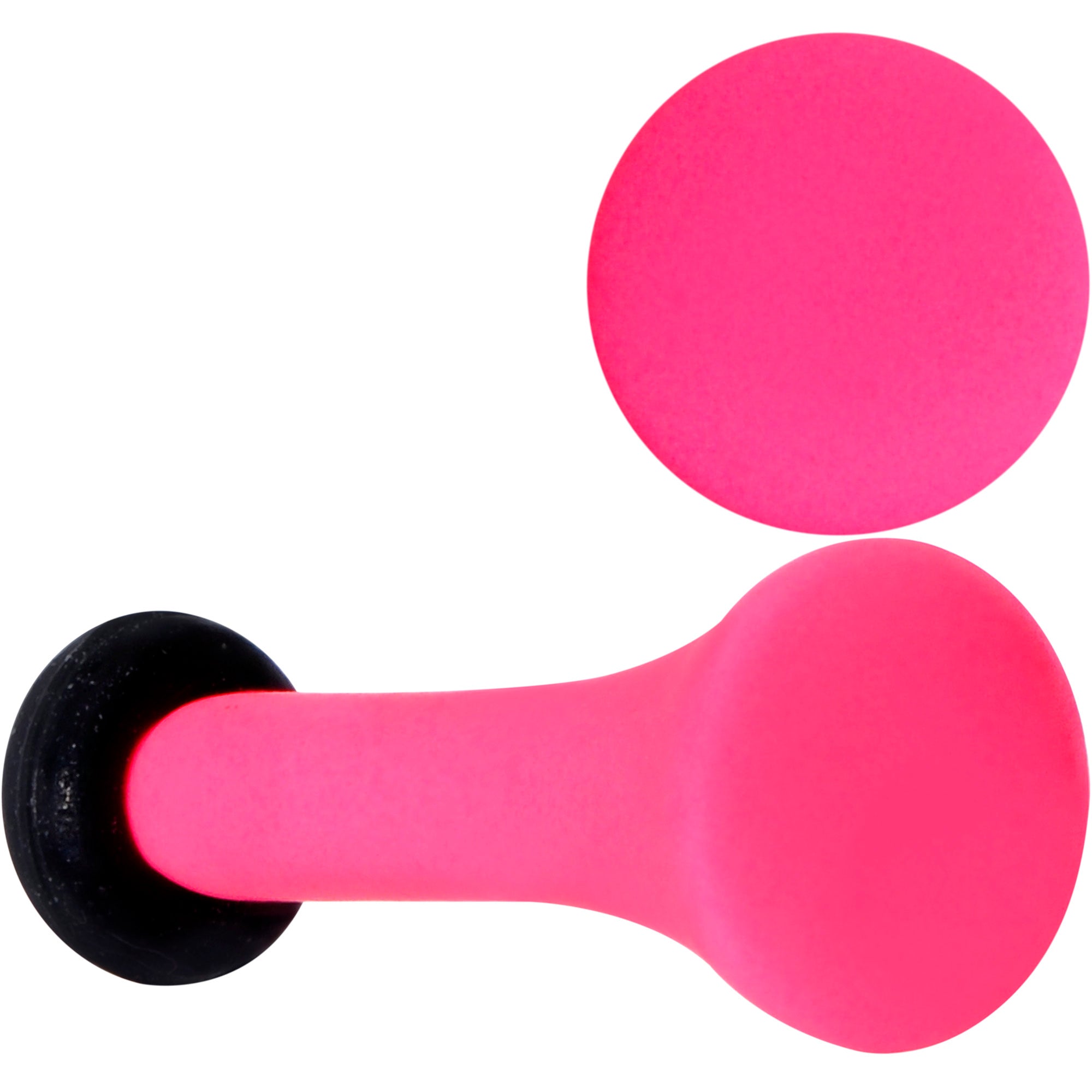 Hot Hot Pink Matte Single Flare Plug Set