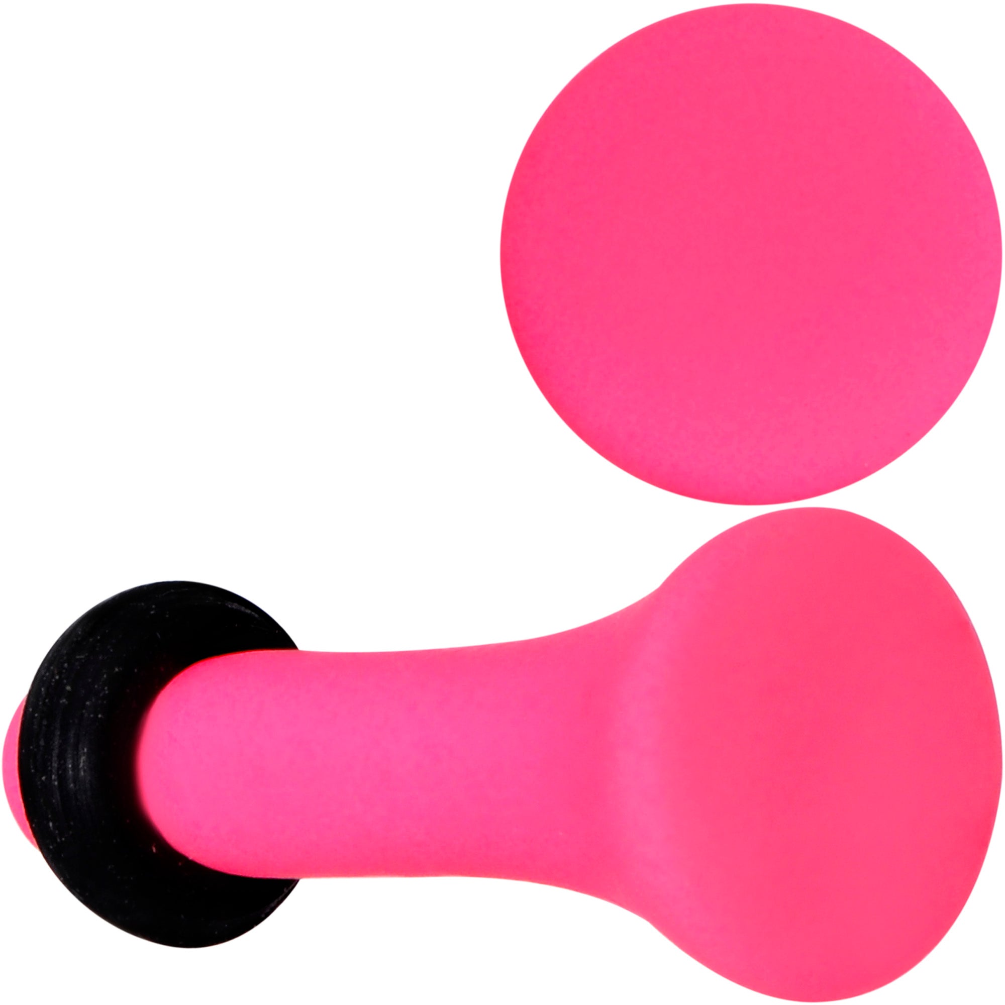 Hot Hot Pink Matte Single Flare Plug Set