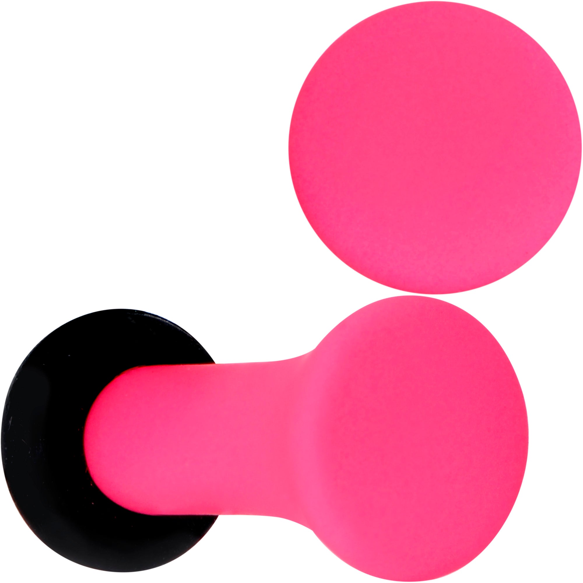 Hot Hot Pink Matte Single Flare Plug Set