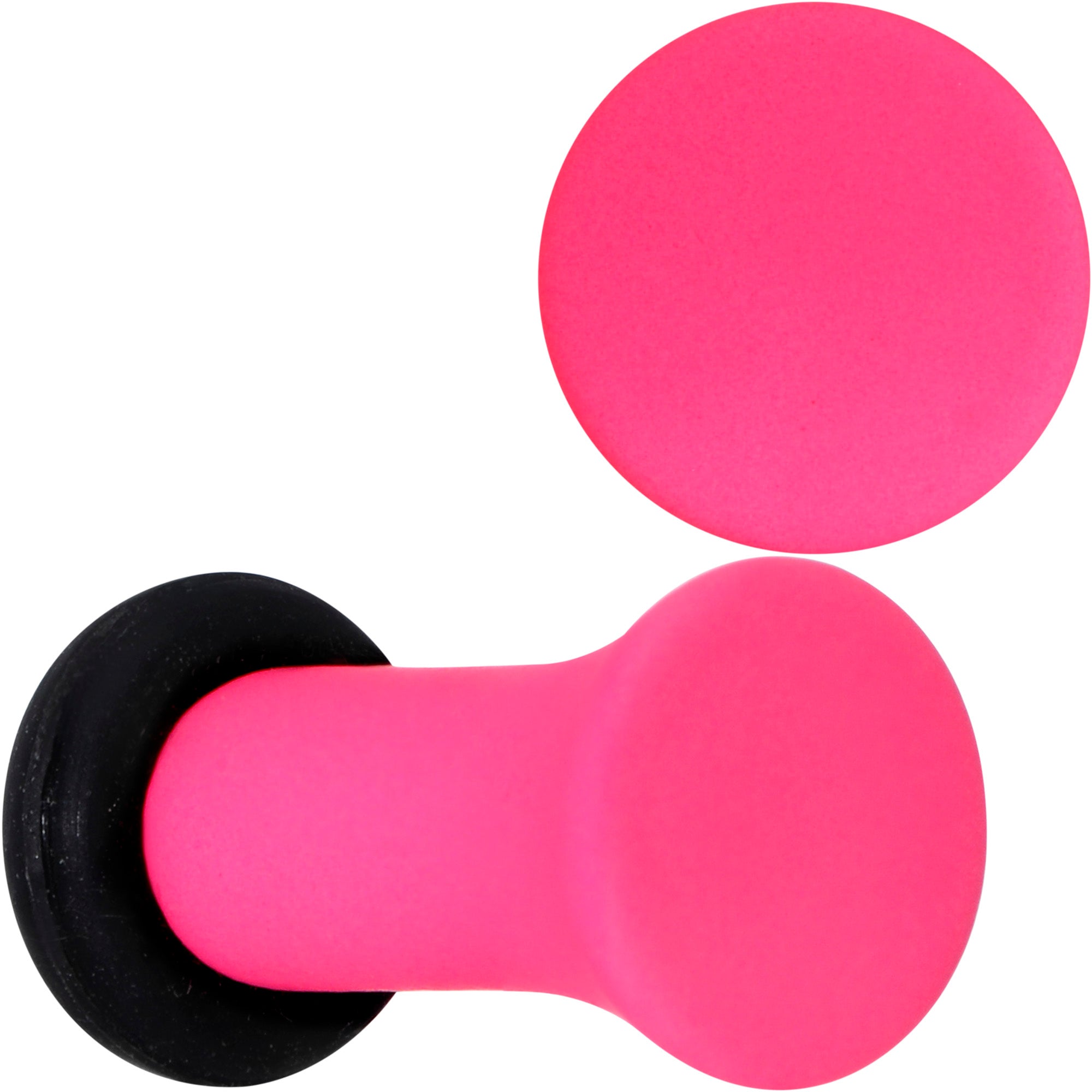 Hot Hot Pink Matte Single Flare Plug Set