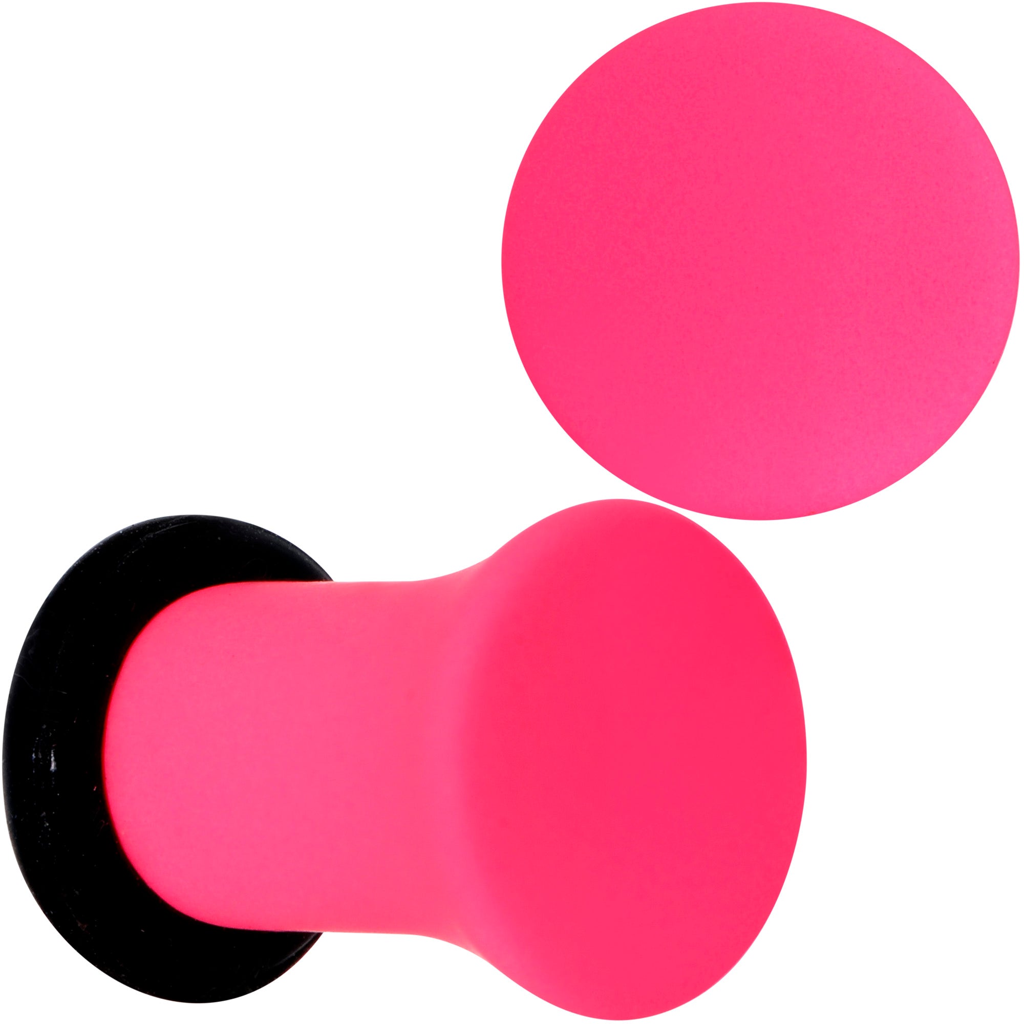 Hot Hot Pink Matte Single Flare Plug Set