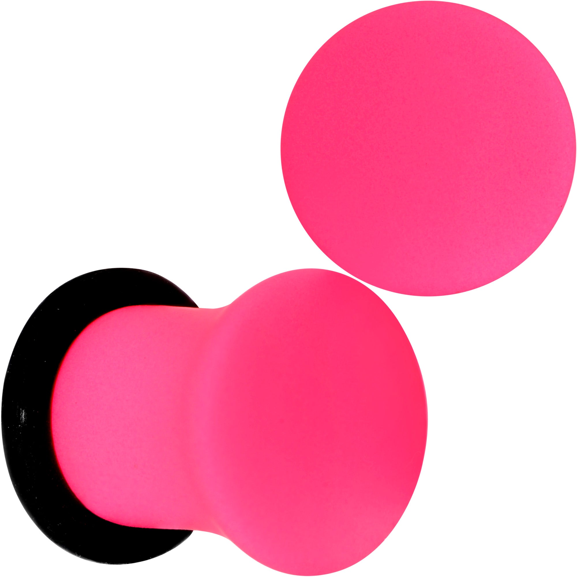 Hot Hot Pink Matte Single Flare Plug Set