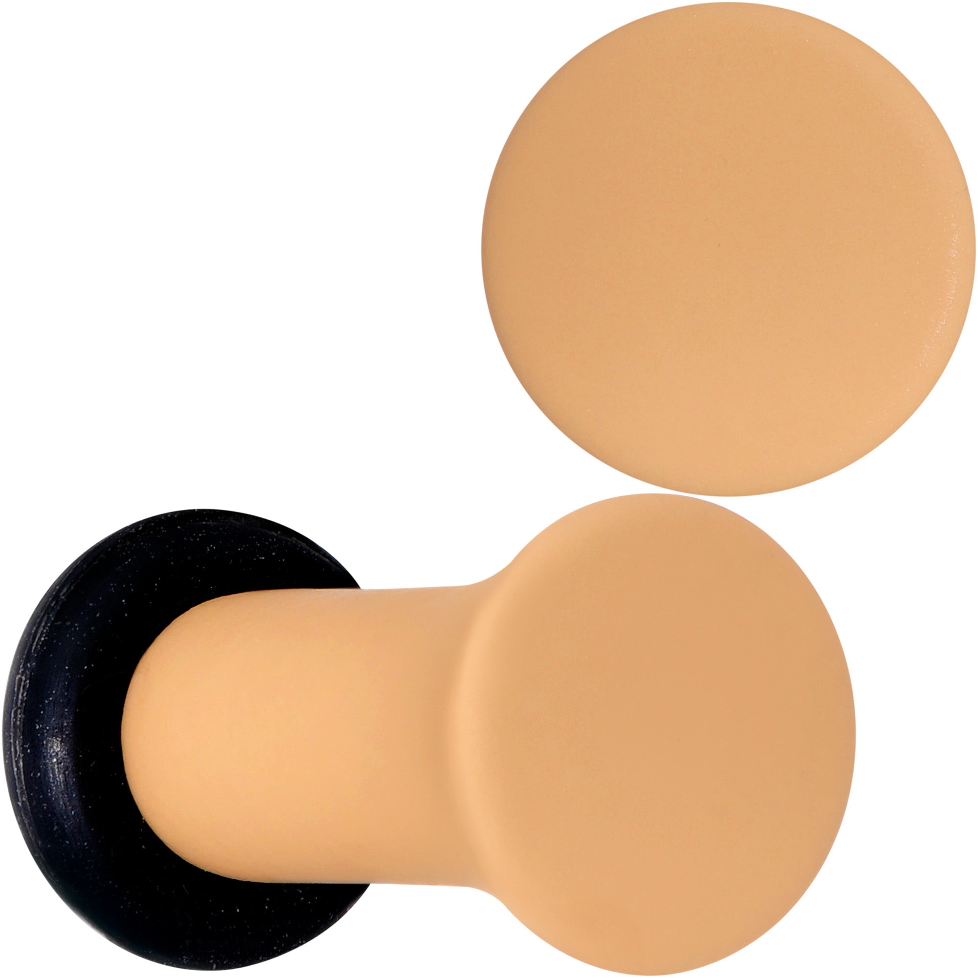 Terrific Tan Matte Acrylic Single Flare Plug Set