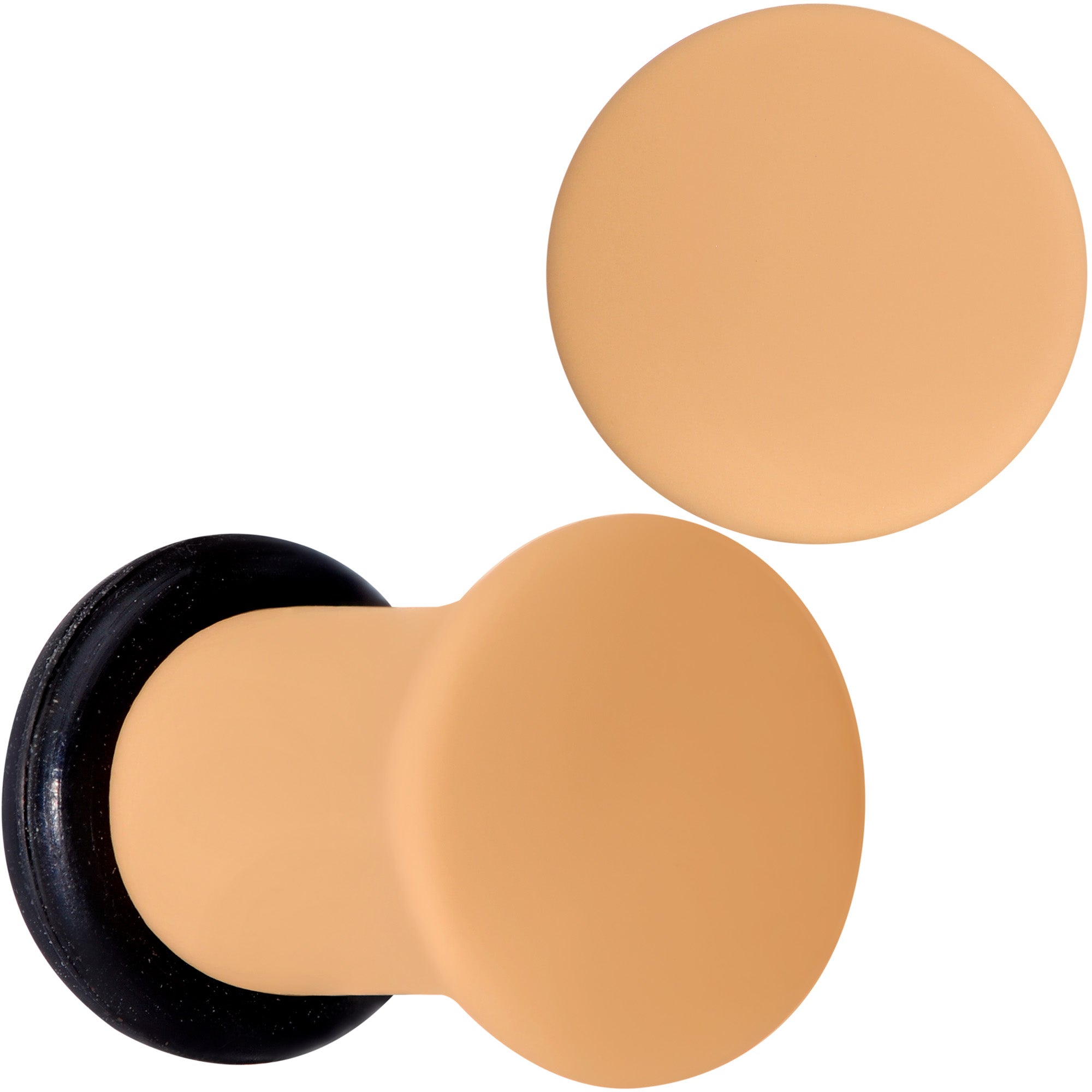 Terrific Tan Matte Acrylic Single Flare Plug Set