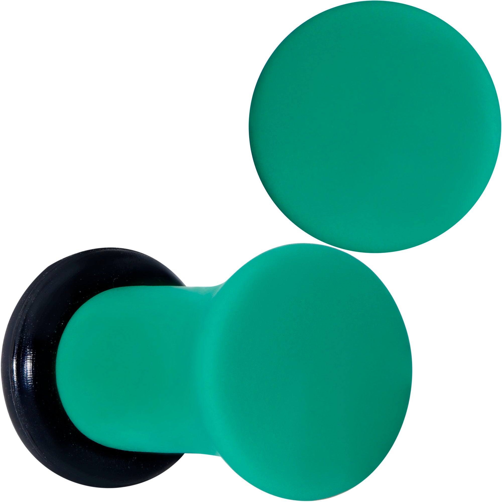 Glorious Green Matte Acrylic Single Flare Plug Set