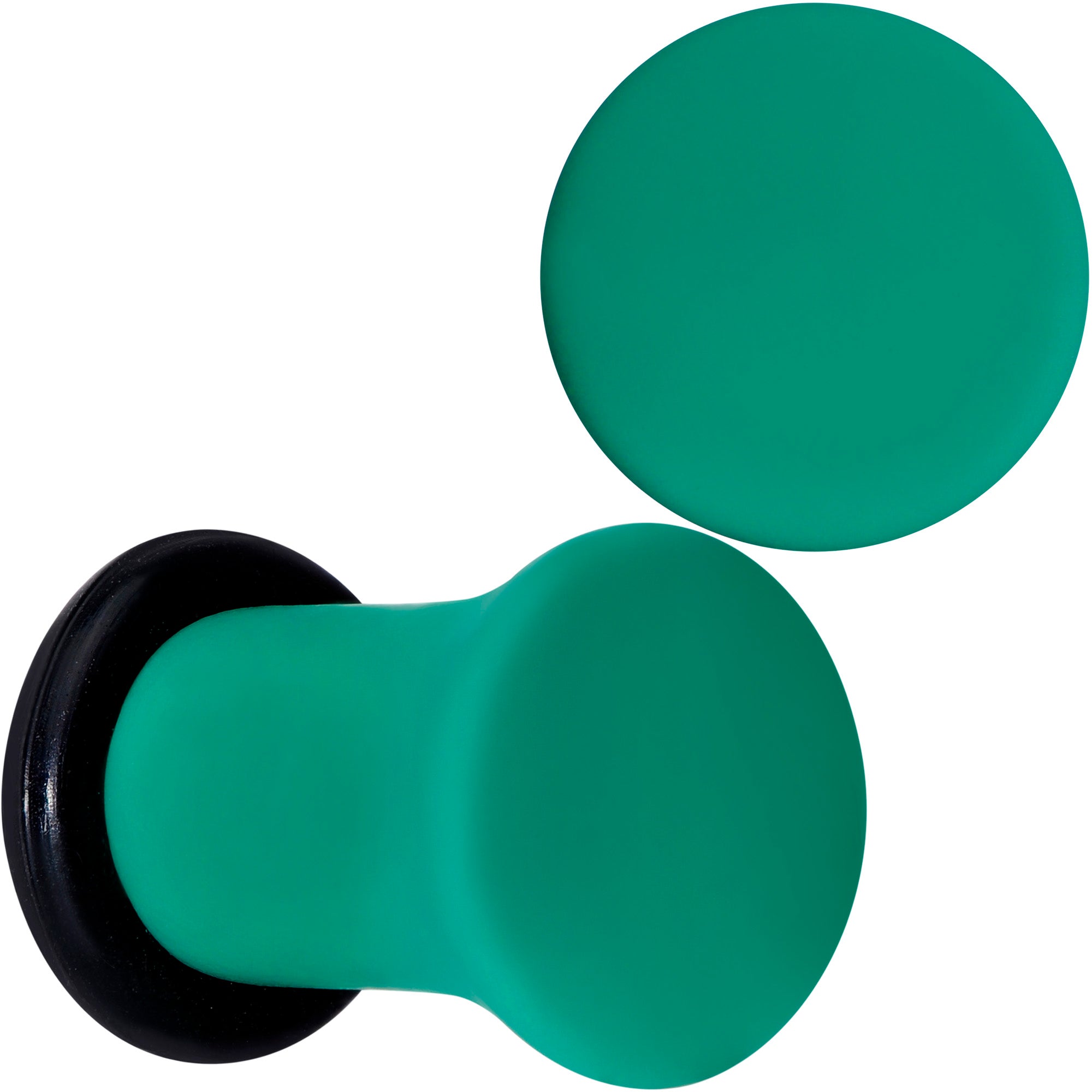 Glorious Green Matte Acrylic Single Flare Plug Set