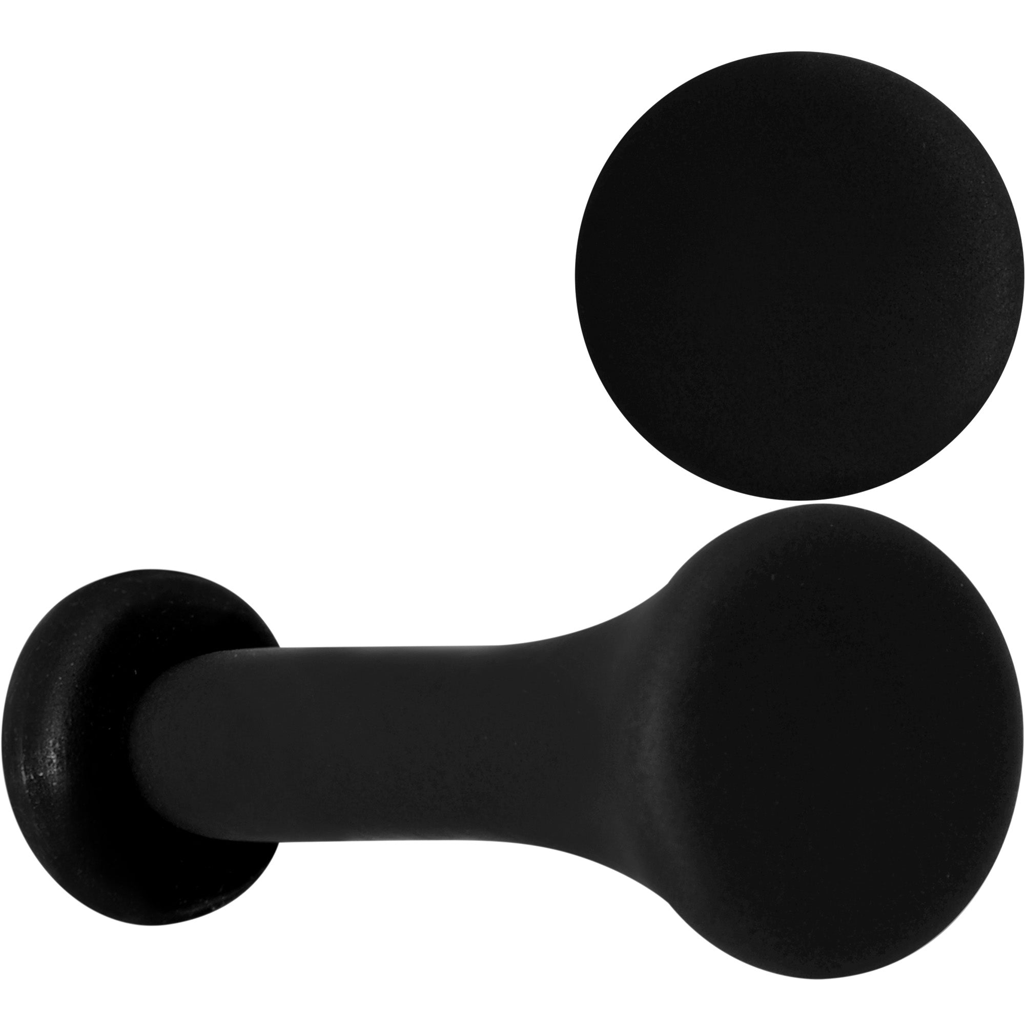 Beauteous Black Matte Acrylic Single Flare Plug Set