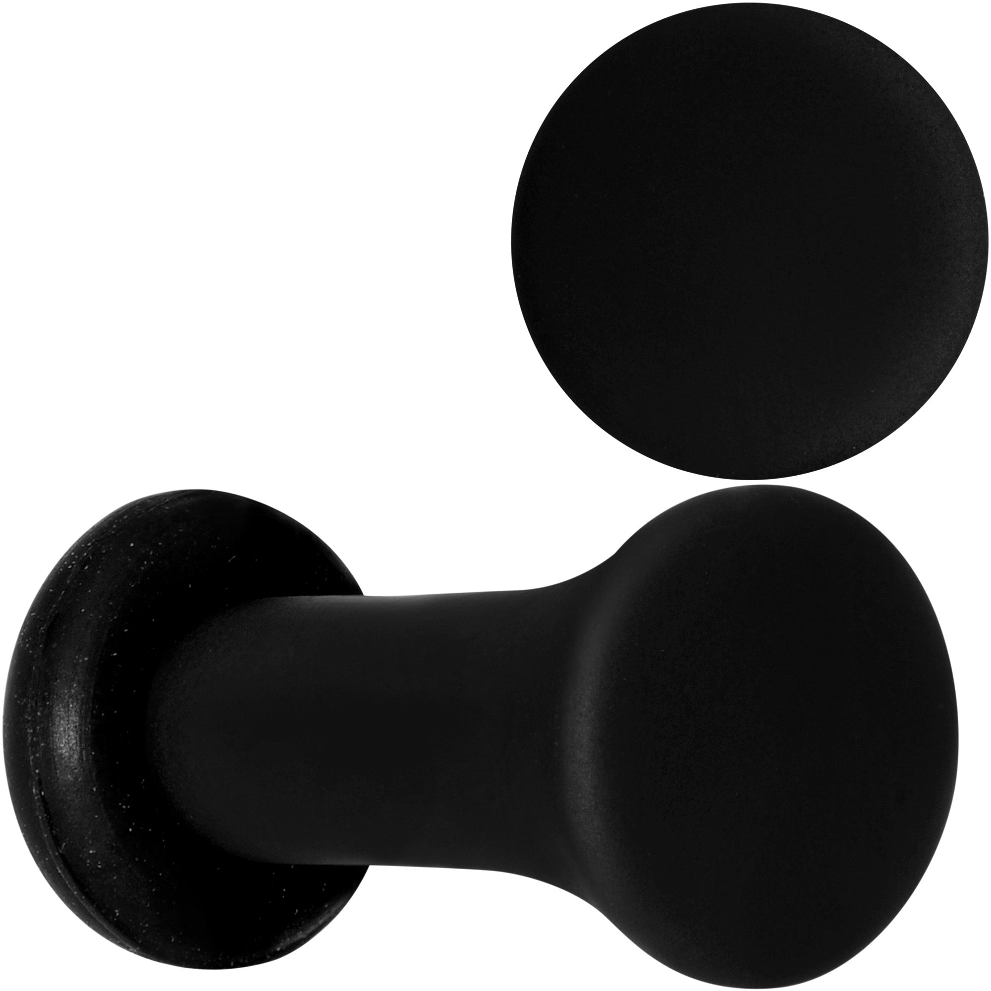 Beauteous Black Matte Acrylic Single Flare Plug Set